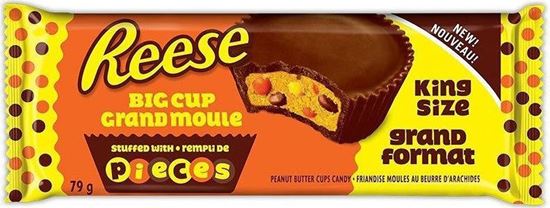 Reese's Big Cup Pieces King Size 79g - U.S Edition - Chocolate - Case of 16 - BB: N/A