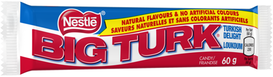 Big Turk Chocolate Bar 60g - Canada Edition - Chocolate - Case of 36 - BB: N/A