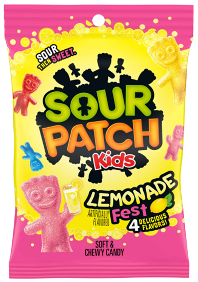 Sour Patch Kids Lemonade Peg 150g - Canada Edition - Candy - Case of 12 - BB: N/A - Extreme Snacks Wholesale