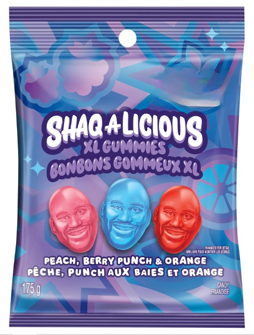 Shaq-A-Licious XL Gummies Original 175G - Canada Edition - Candy - Case of 12 - BB: N/A - Extreme Snacks Wholesale