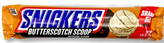 Snickers Butterscotch Scoop Share Size 79g - U.S Edition - Chocolate - Case of 24 - BB: N/A