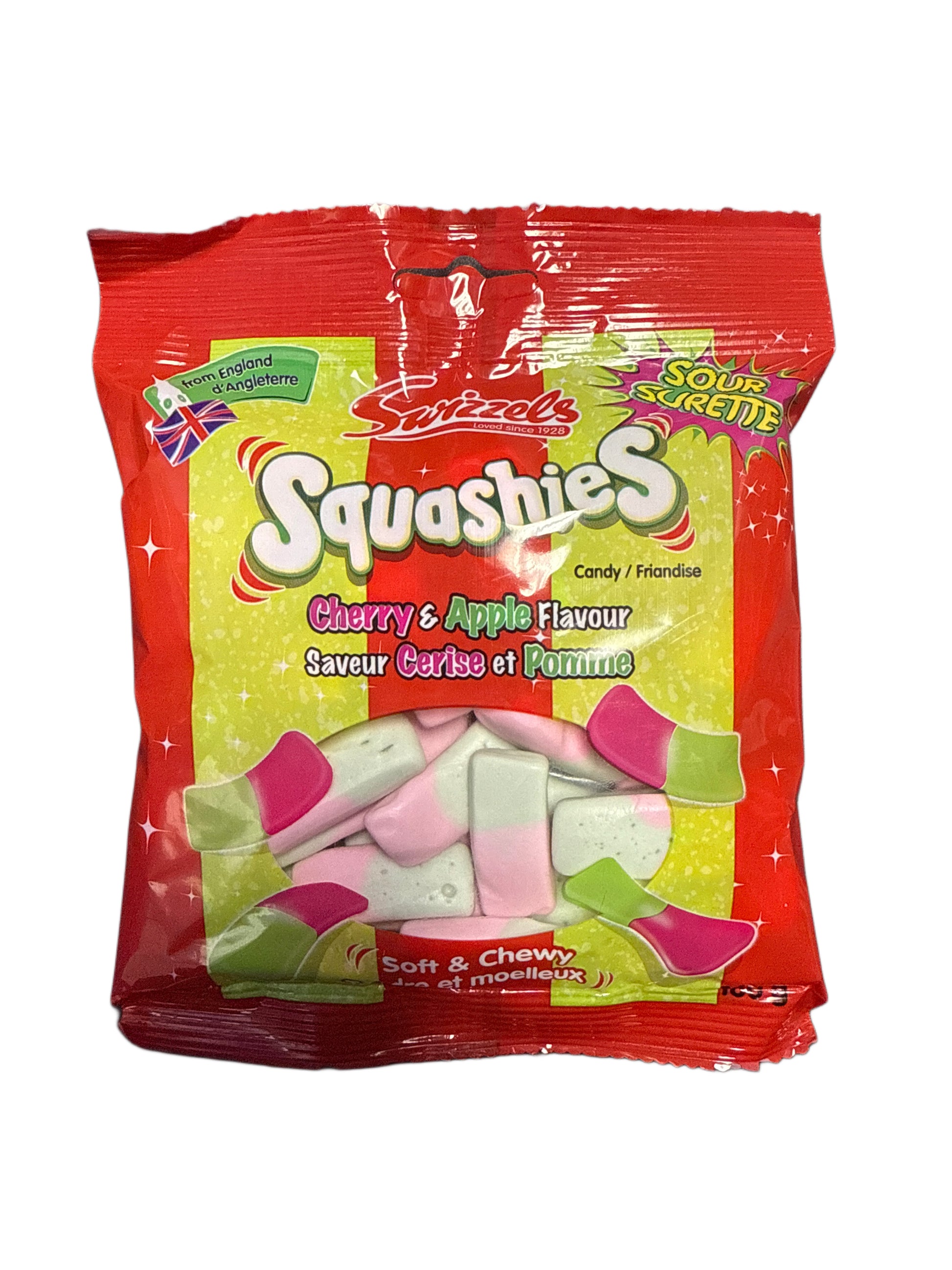 Swizzels Squashies Sour Cherry And Apple Flavour 140G- U.K Edition - Candy - Case Of 10 - BB: 07/26 - Extreme Snacks Wholesale