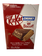 Nestle Kit Kat Milk Chocolate With Lotus Biscoff 41.5G - Canadian Edition - Chocolate - Case Of 24 - BB: 12/25 - Extreme Snacks Wholesale