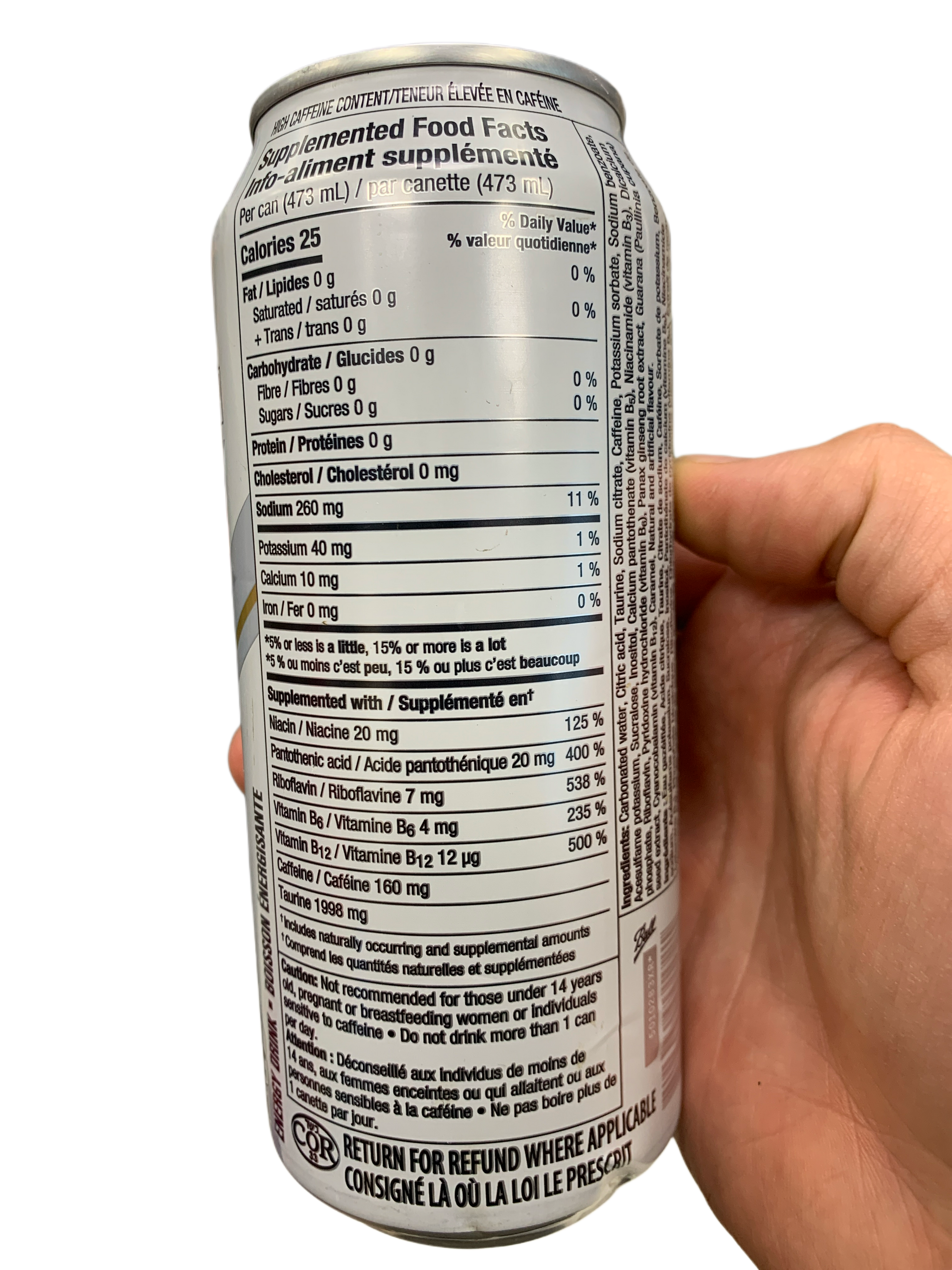 Rockstar Original Zero Sugar Flavour 473ML -Canadian Edition - Case Of 12 - BB:11/25 - Extreme Snacks Wholesale