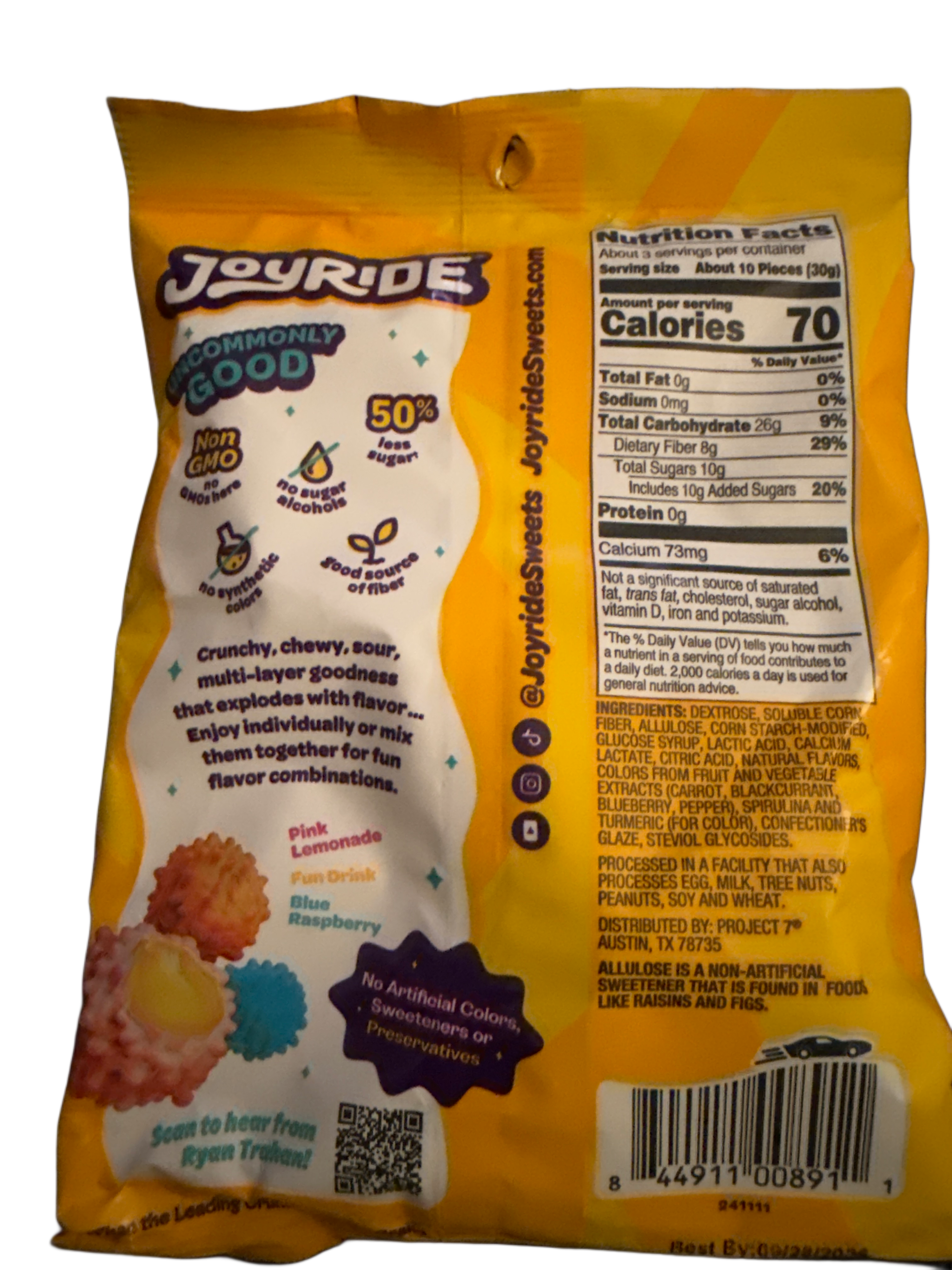 Ryan Trahan's Joyride Gummy Busters Original Flavour 99G - U.S Edition - Candy - Case of 6 - BB: N/A