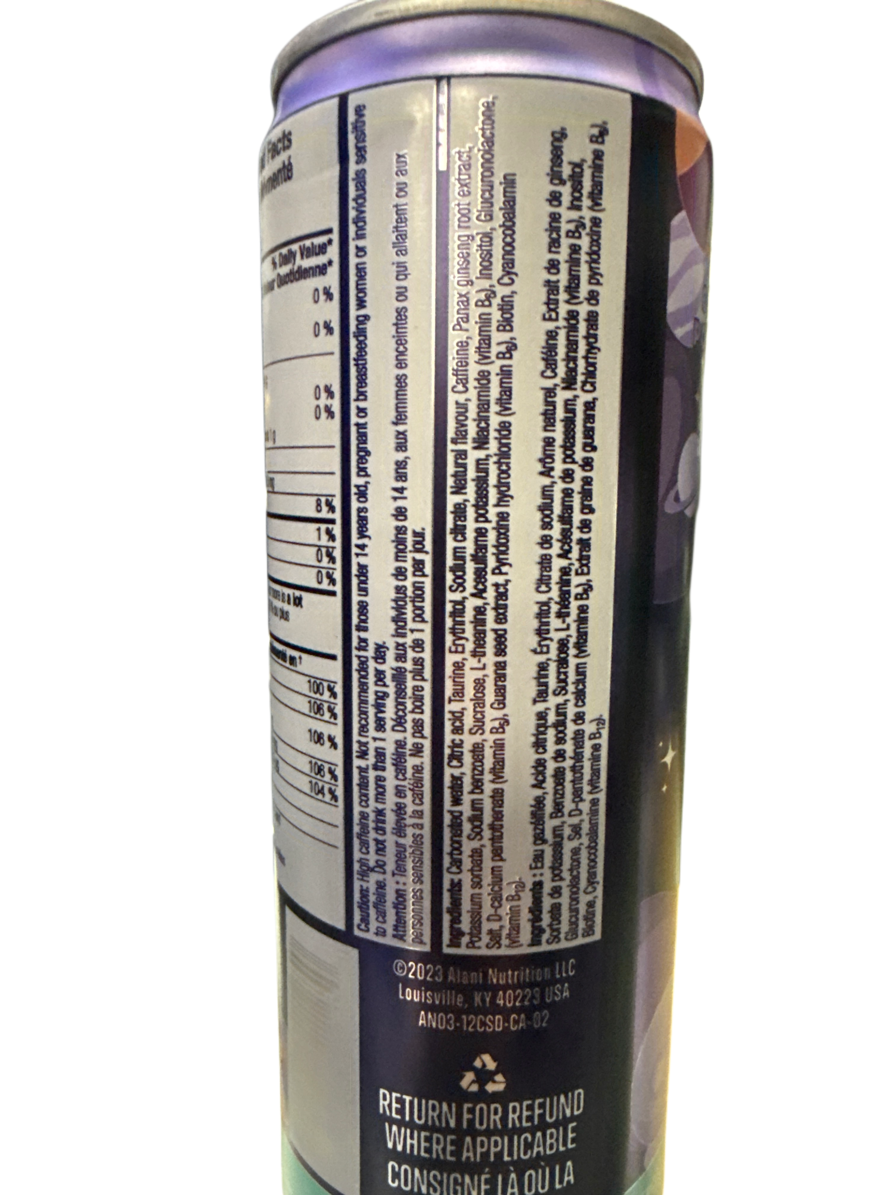 Alani Nu Cosmic Stardust Energy Drink 355ML- Canada Edition - Beverage - Case of 12 - BB: 07/26