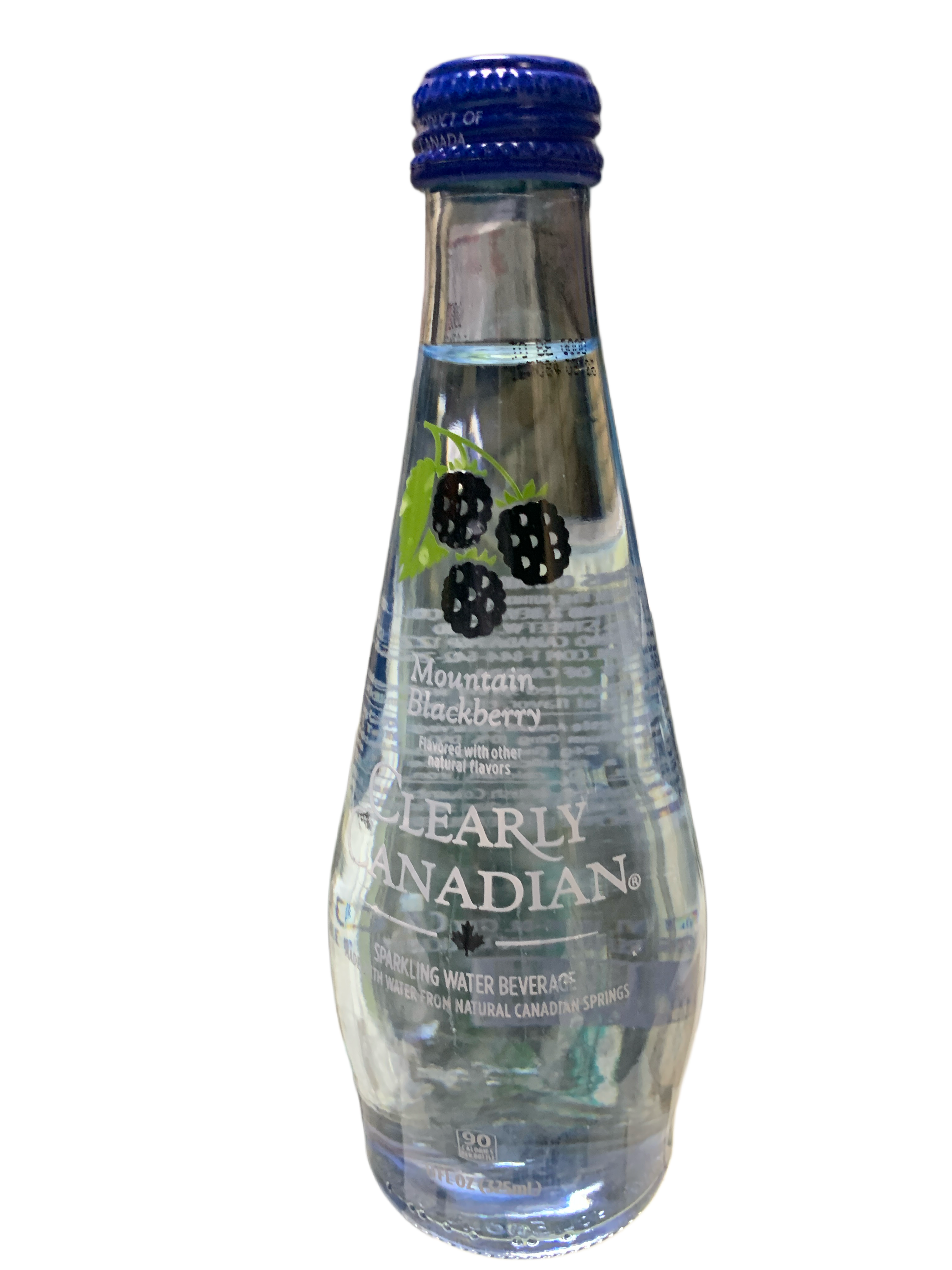 Clearly Canadian Mountain Blackberry Sparkling Water 325ML -Canadian Edition - Case Of 12 - BB:08/25