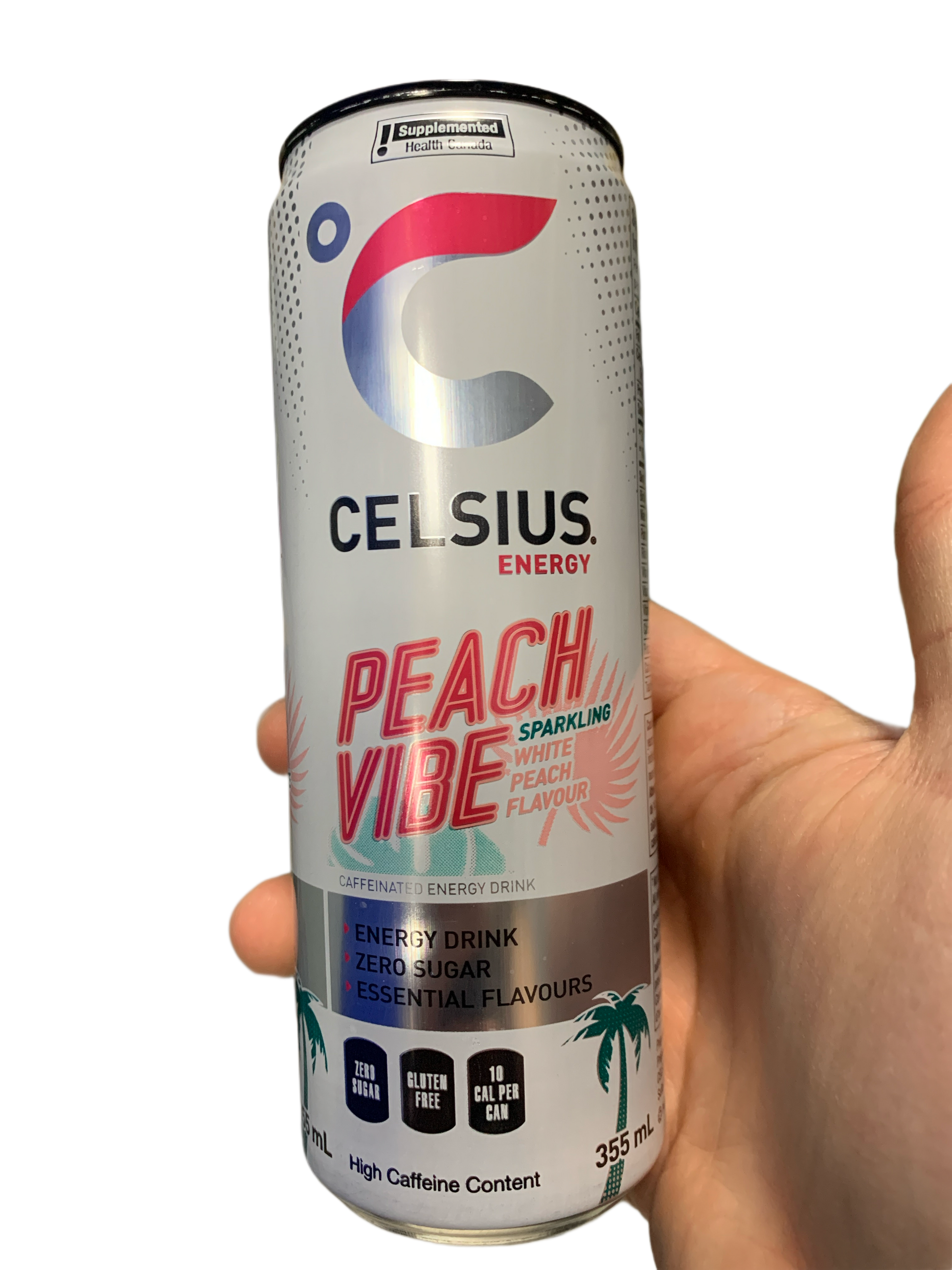 Celsius Zero Sugar Peach Vibe Energy Drink 473ML -Canadian Edition - Case Of 12 - BB:01/26 - Extreme Snacks Wholesale