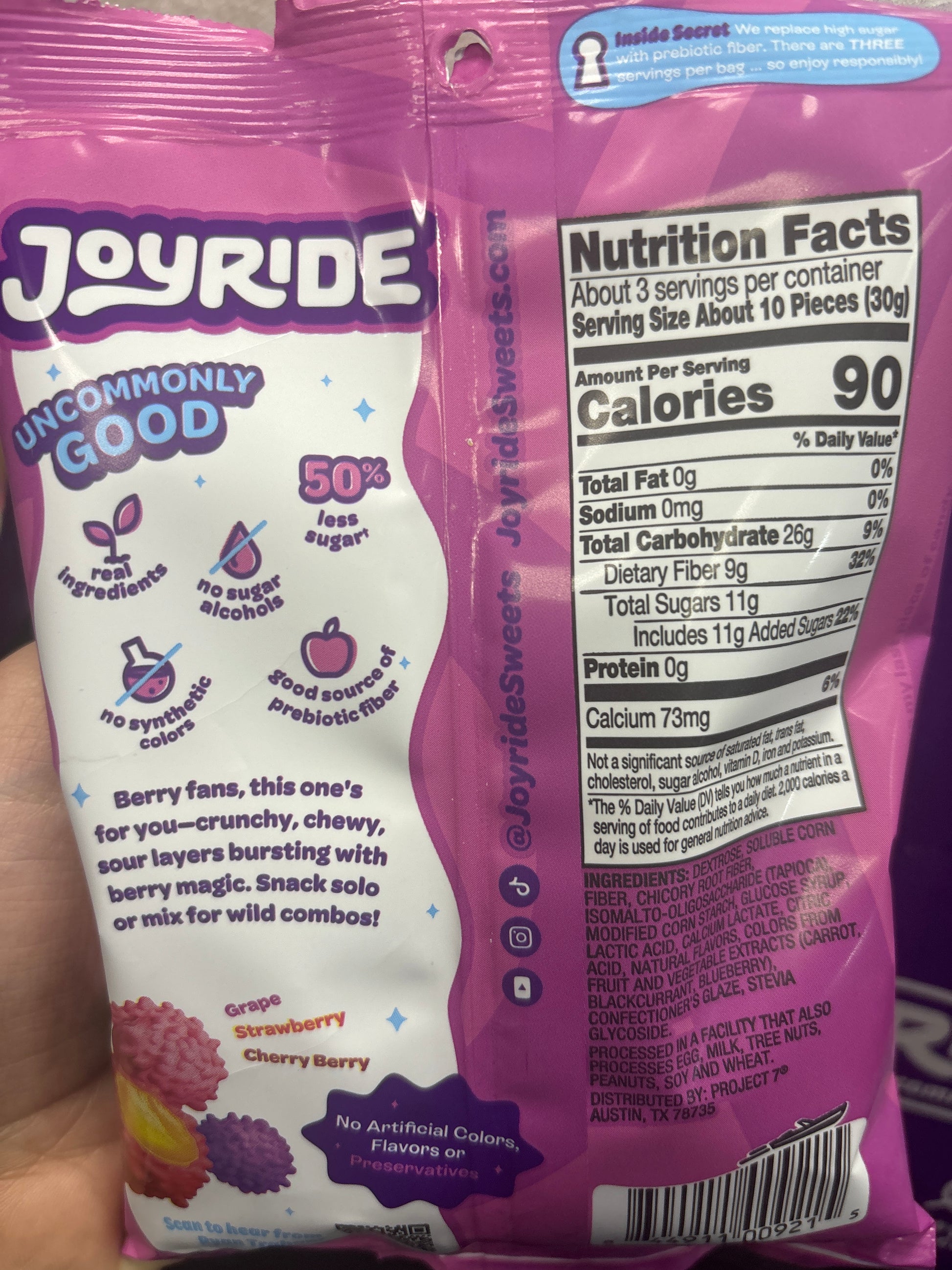 JOYRIDE Gummy Busters - Berry Mix 3.5OZ - U.S Edition - Candy - Case of 10 - BB: 12/26 - Extreme Snacks Wholesale