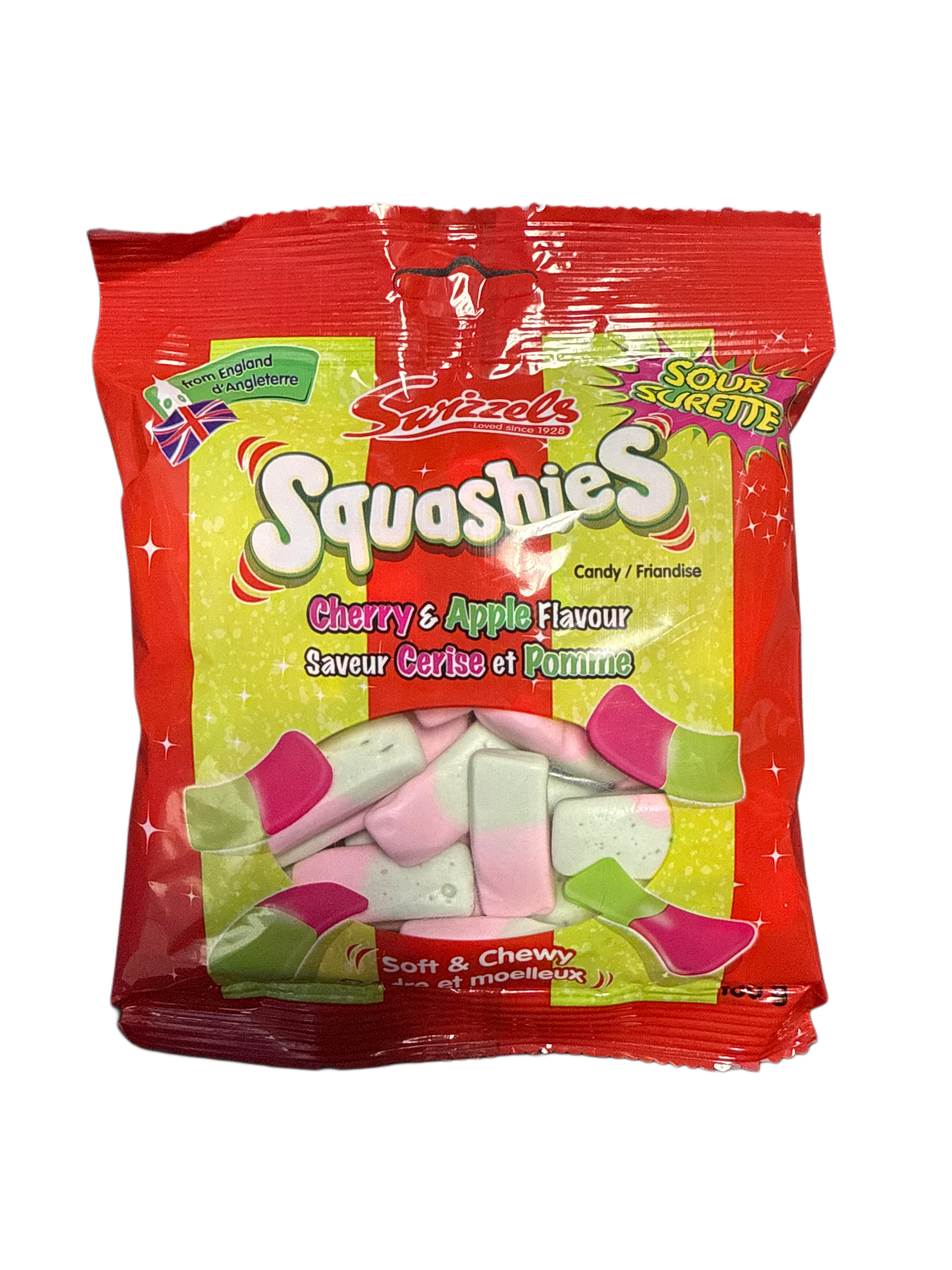 Swizzels Squashies Sour Cherry And Apple Flavour 140G- U.K Edition - Candy - Case Of 10 - BB: 07/26 - Extreme Snacks Wholesale