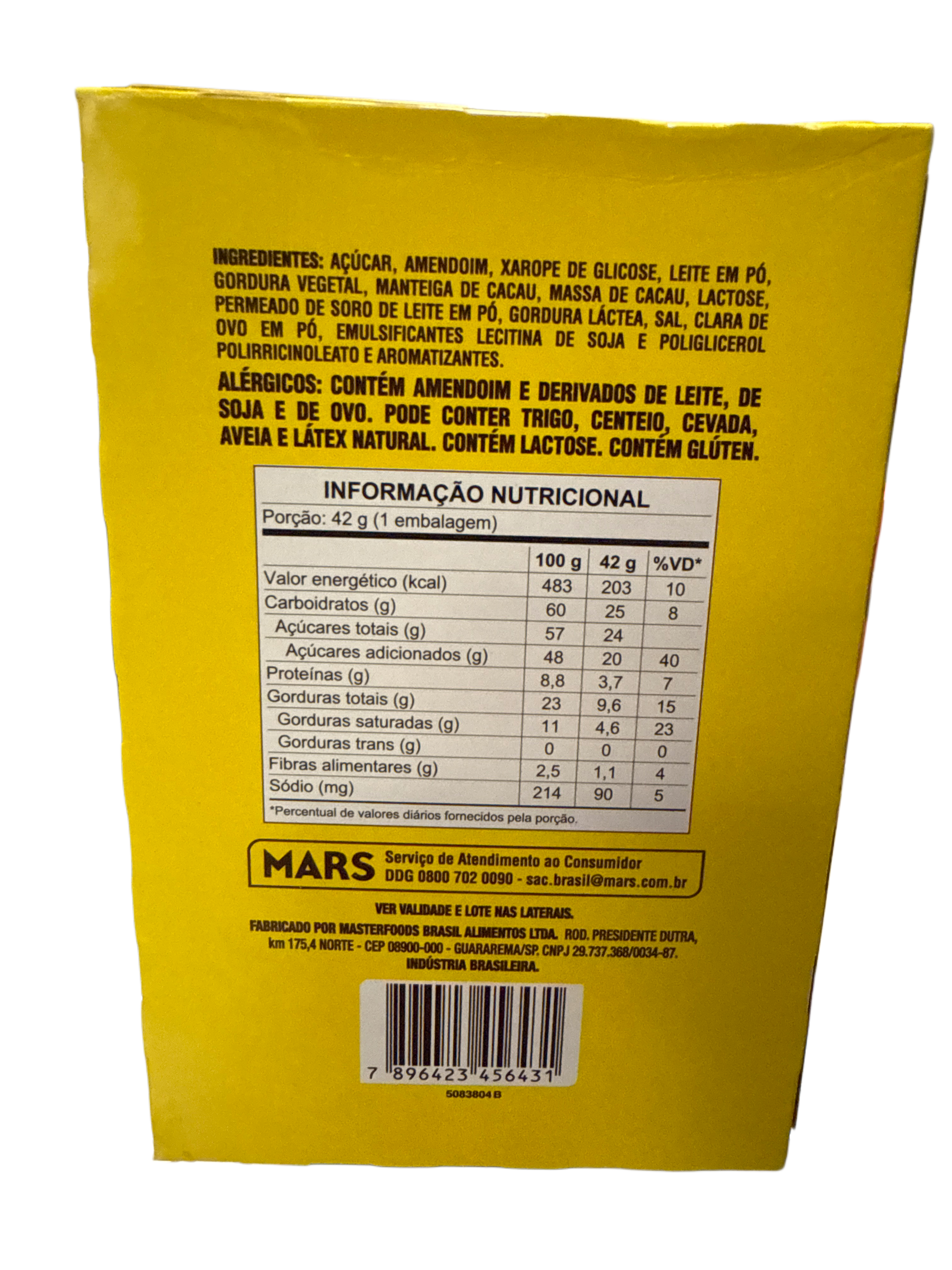 Snickers Passionfruit 42G - Brazil Edition - Chocolate - Case Of 20 - BB: 09/25