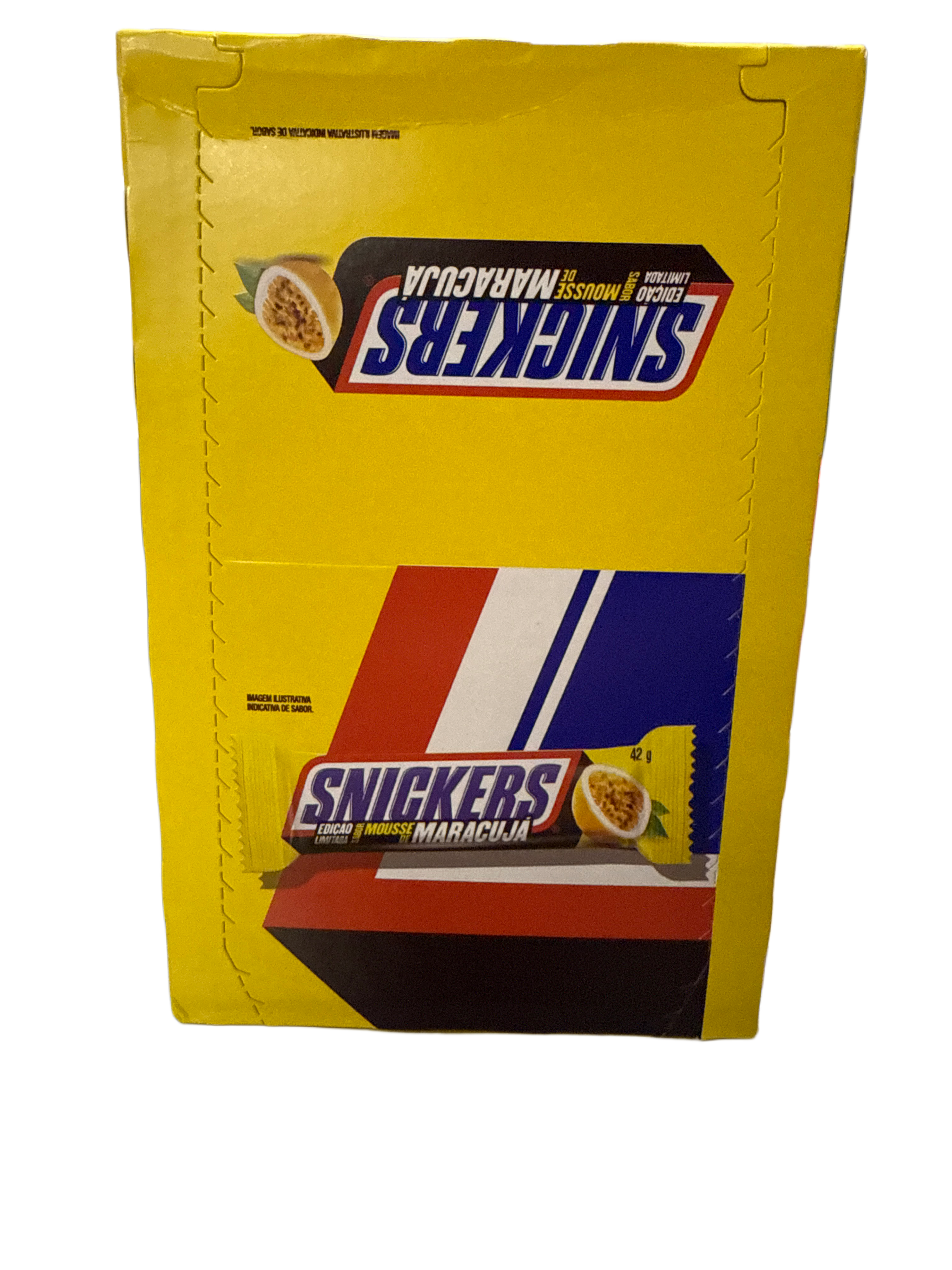 Snickers Passionfruit 42G - Brazil Edition - Chocolate - Case Of 20 - BB: 09/25