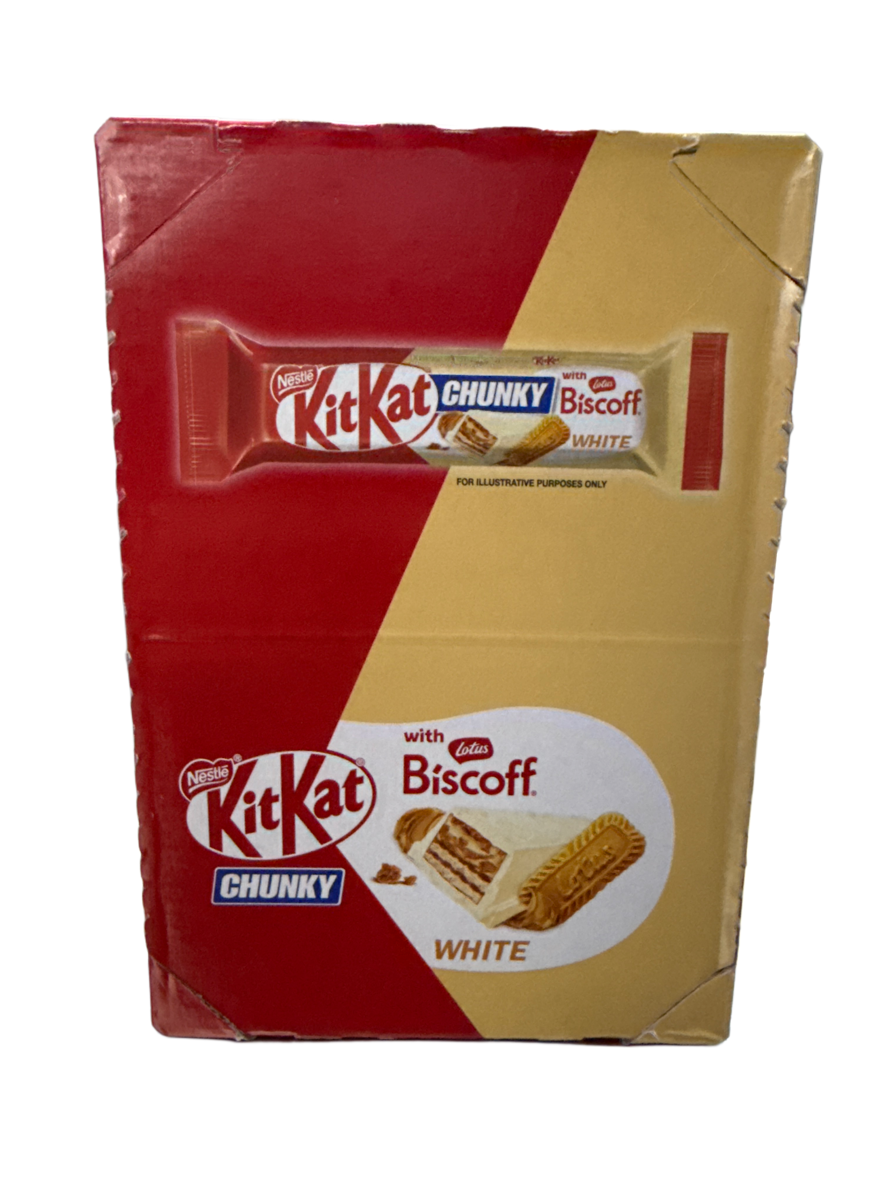 Nestle Kit Kat White Chocolate With Lotus Biscoff 42G - U.K Edition - Chocolate - Case Of 24 - BB: 12/25