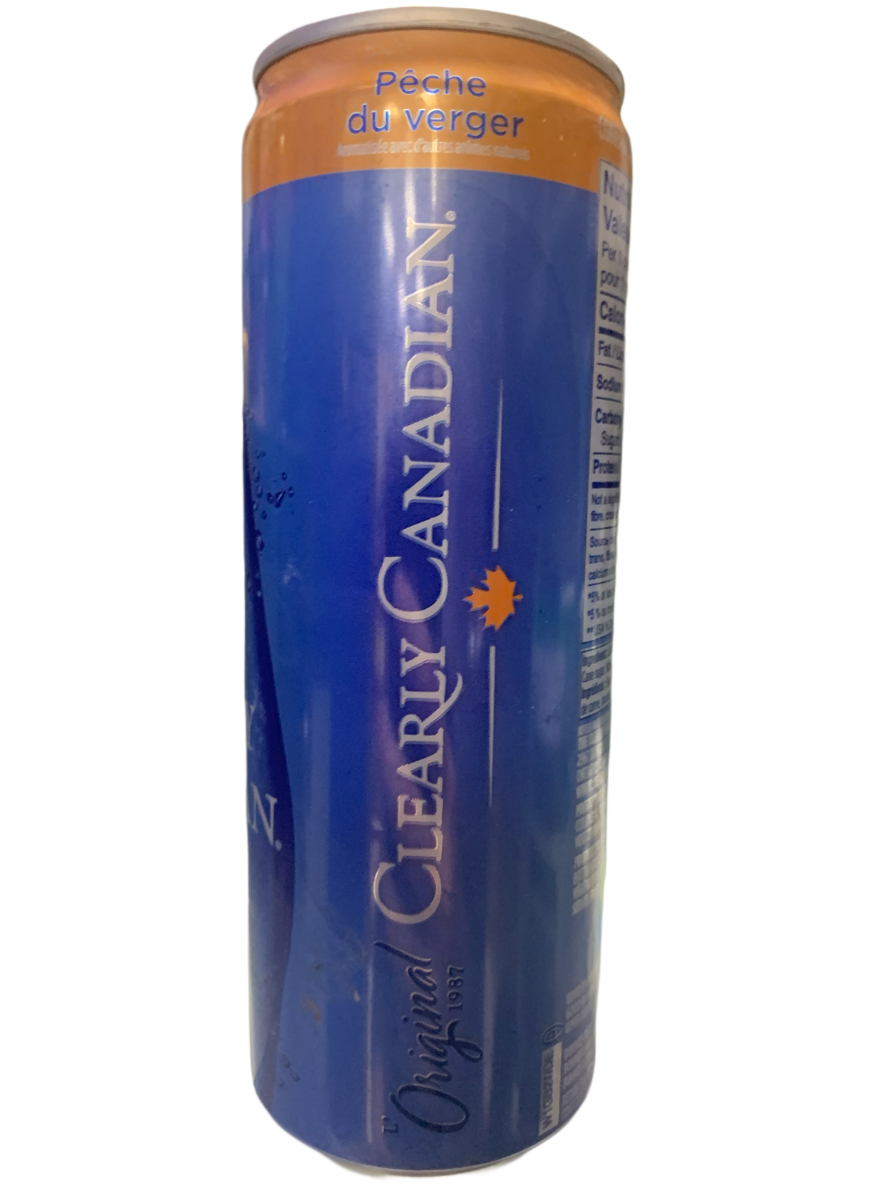 Clearly Canadian Orchard Peach Sparkling Water Cans 355ML -Canadian Edition - Case Of 12 - BB:10/25