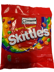 Skittles Original 170G -Canadian Edition - Case Of 12 - BB:06/26 - Extreme Snacks Wholesale