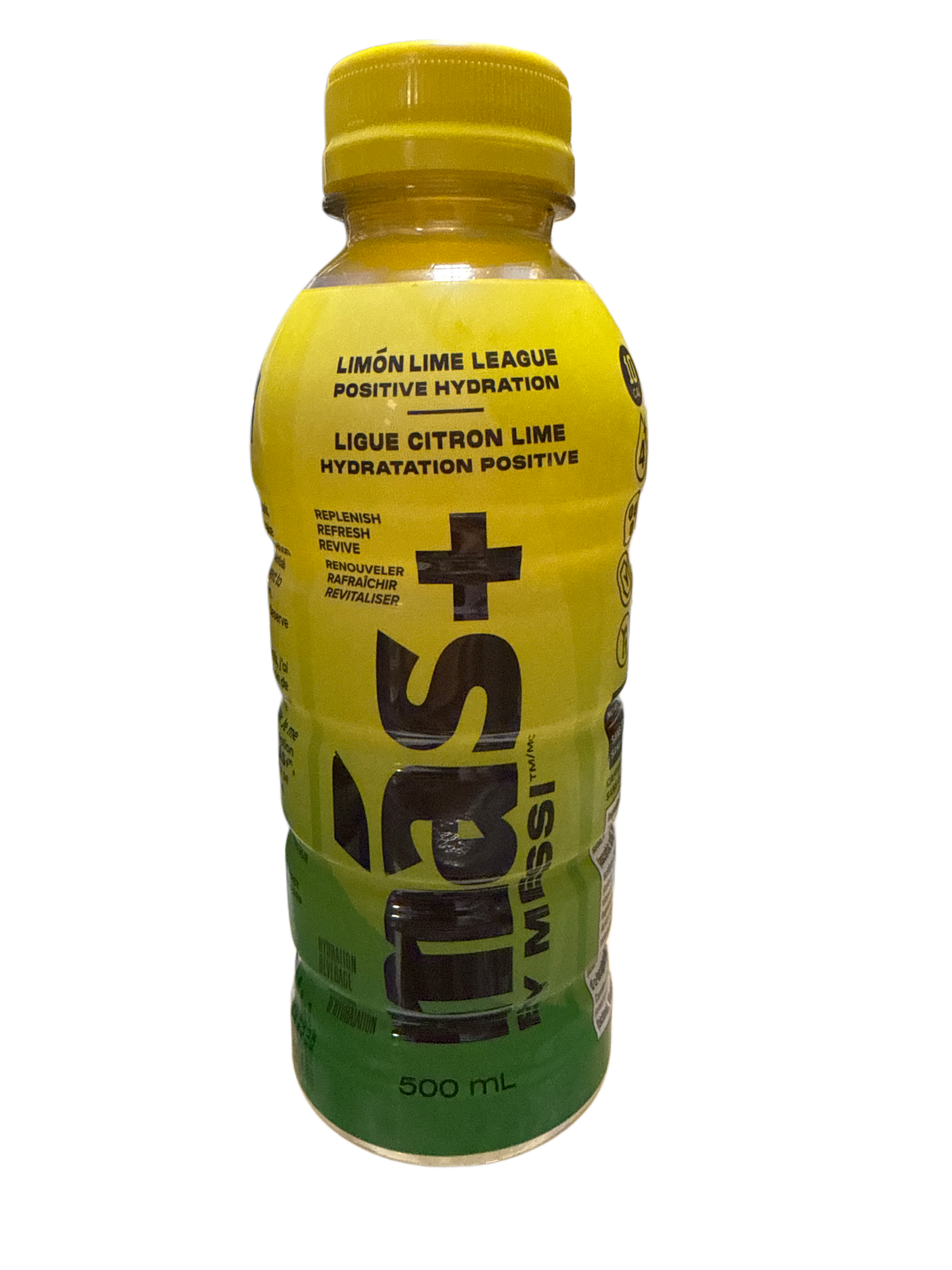 Mas By Messi Lemon Lime League 500ML - Canada Edition - Beverage - Case of 12 - BB: 11/25
