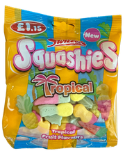 Squashies Tropical Fruit Flavours 100G - U.K Edition