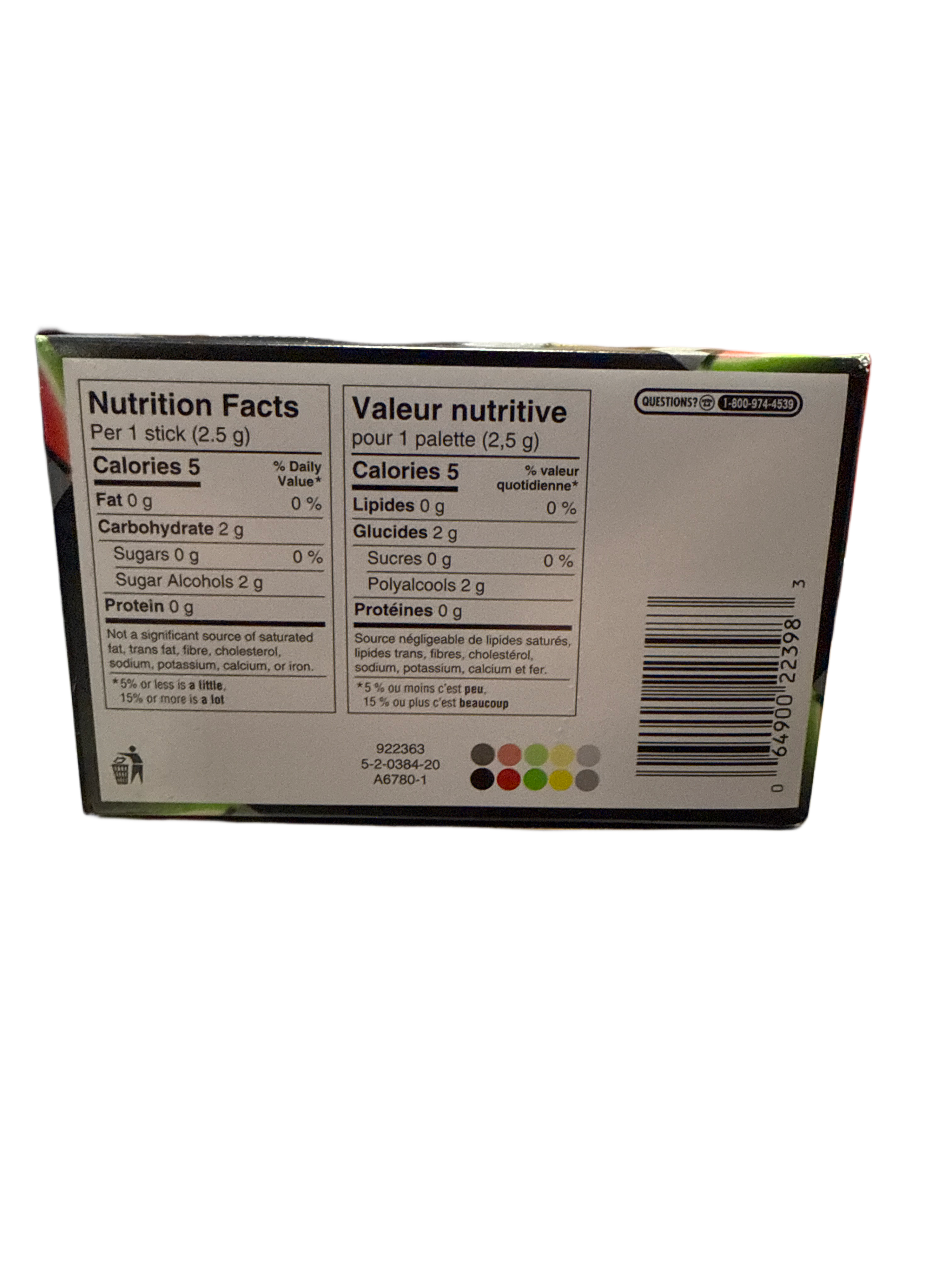 5 Gum Watermelon Prism 37.5G - Canadian Edition - Gum - Box Of 10 - BB: 11/25