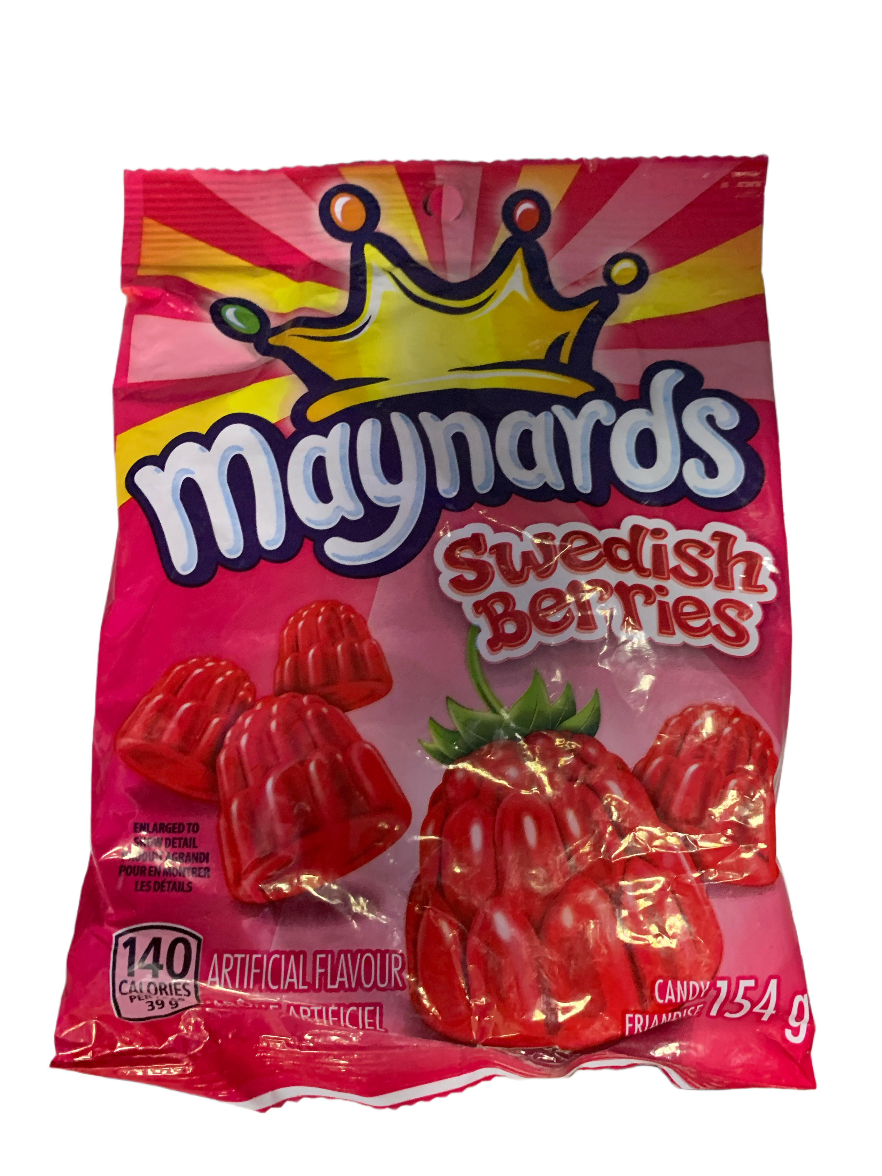 Maynards Swedish Berries 154G -Canadian Edition - Case Of 12 - BB:02/26 - Extreme Snacks Wholesale