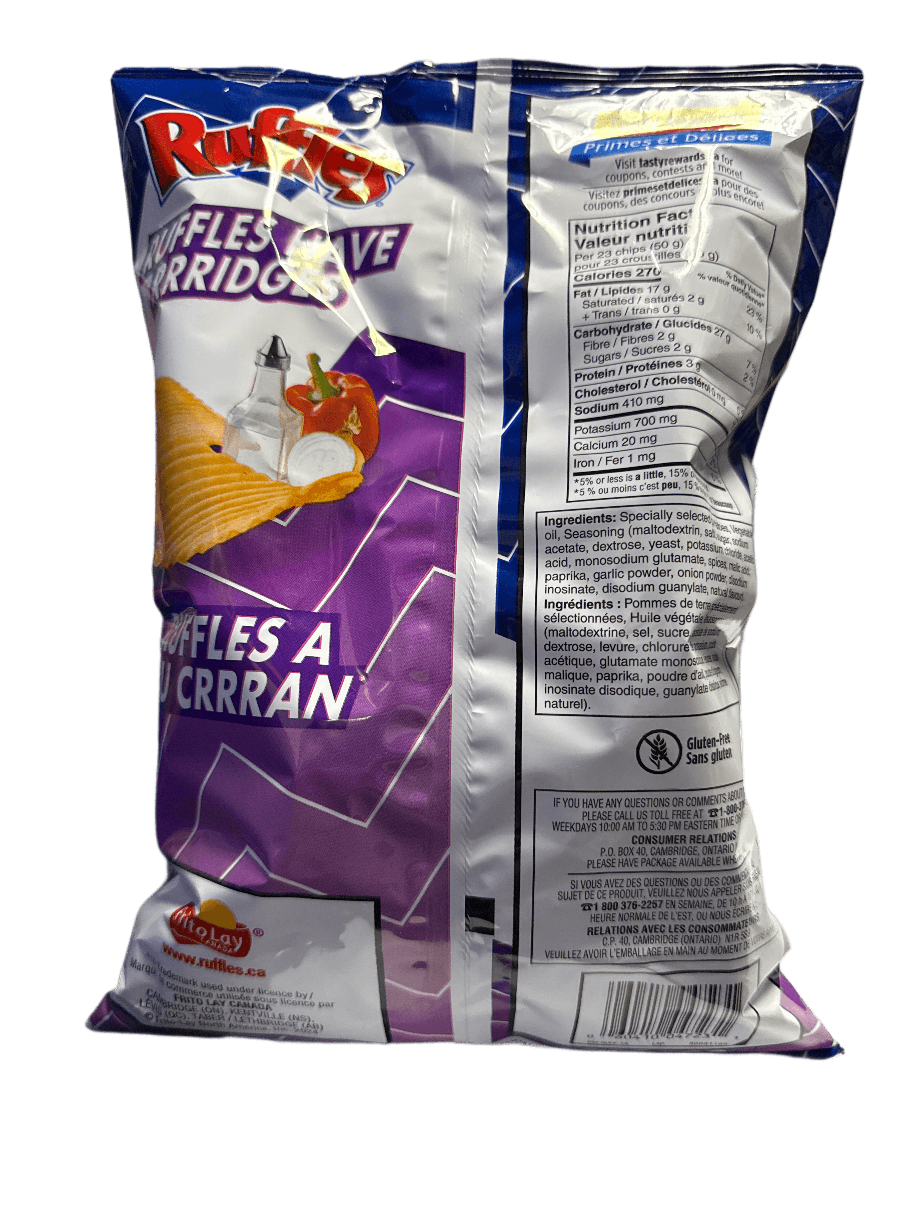 Ruffles All Dressed Chips 200G - Canada Edition - Snack - Case of 12 - BB: N/A