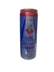 Clearly Canadian Wild Cherry Sparkling Water Cans 355ML -Canadian Edition - Case Of 12 - BB:10/25