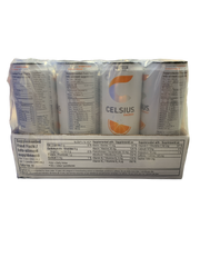 Celsius Zero Sugar Sparkling Orange Energy Drink 473ML -Canadian Edition - Case Of 12 - BB:10/25
