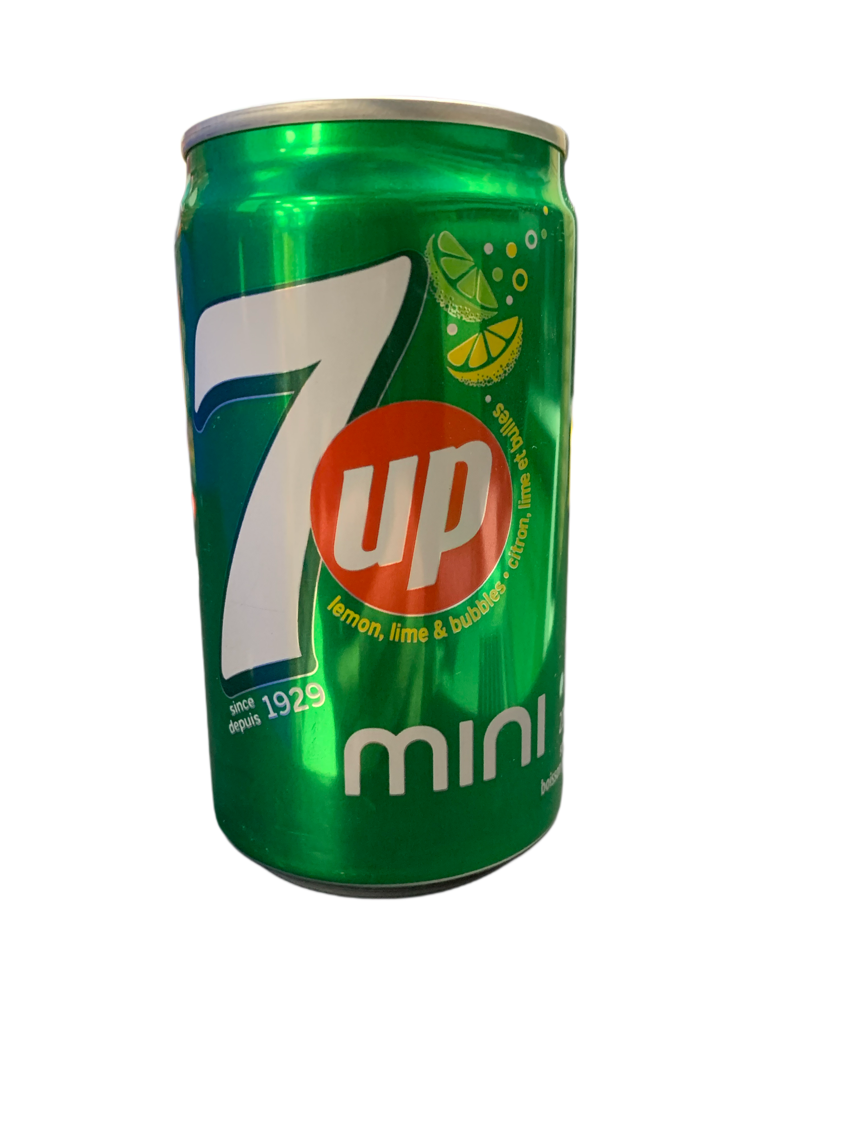 7UP Lemon Lime Mini Soda 222ML -Canadian Edition - Case Of 24 - BB:06/25