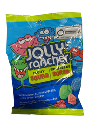 Jolly Rancher Fruity Sours 182G -Canadian Edition - Case Of 12 - BB:12/25 - Extreme Snacks Wholesale
