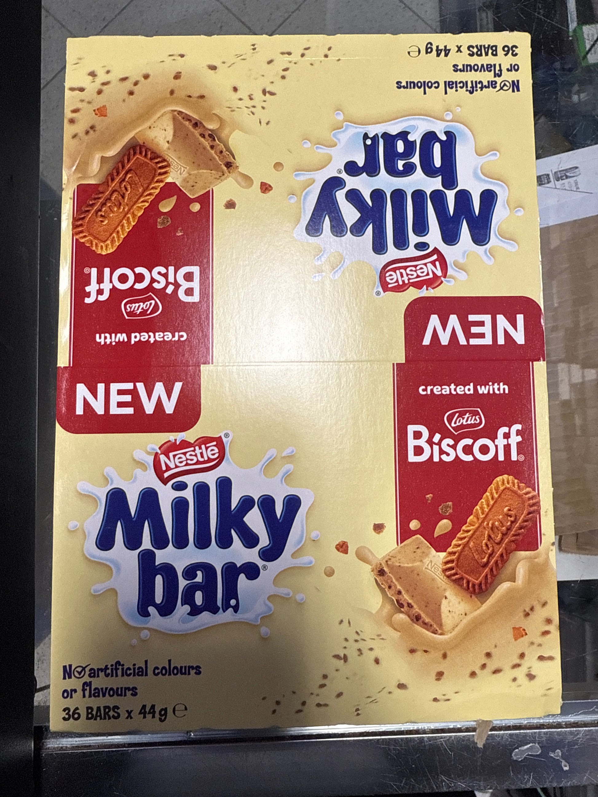 Nestle Milky Bar Lotus Biscoff Flavour 44G - Australian Edition - Chocolate - Case Of 36 - BB: 11/25 - Extreme Snacks Wholesale