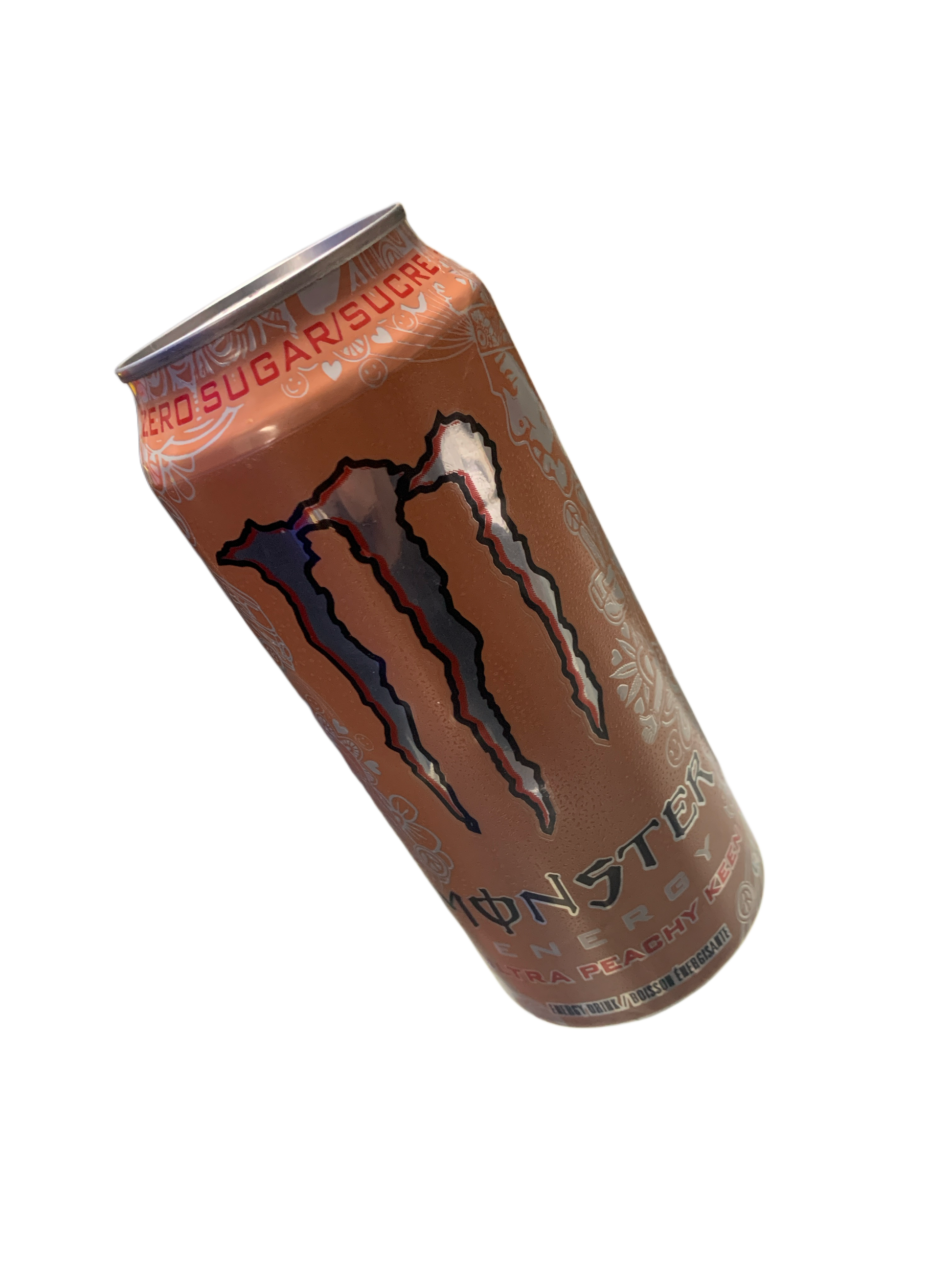 Monster Ultra Peachy Keen Energy Drink 473ML -Canadian Edition - Case Of 12 - BB:03/27 - Extreme Snacks Wholesale