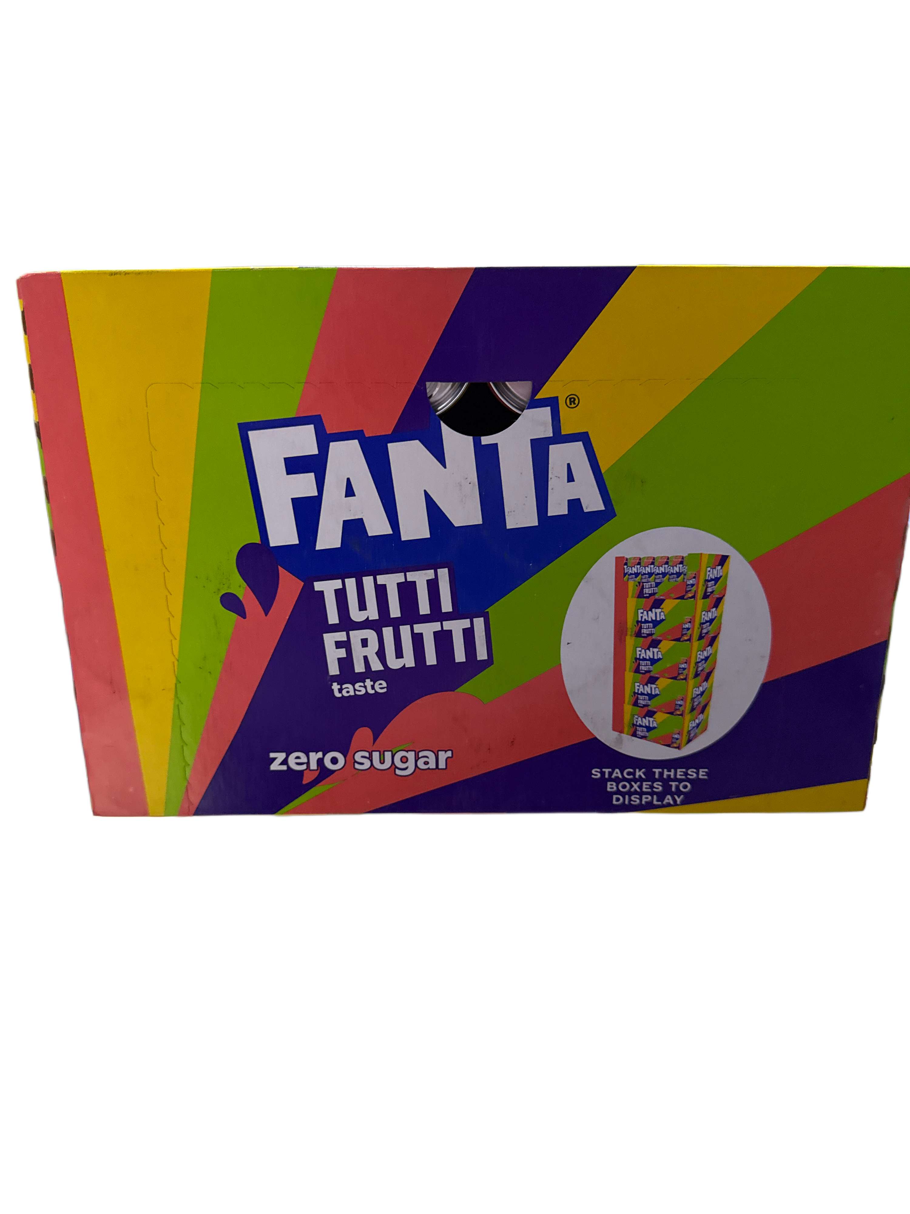 Fanta Tutti Fruitti Can 250ML - U.K Edition - Beverage - Case of 12 - BB: 09/25