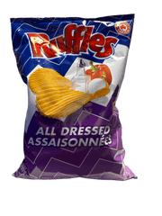 Ruffles All Dressed Chips 200G - Canada Edition - Snack - Case of 12 - BB: N/A