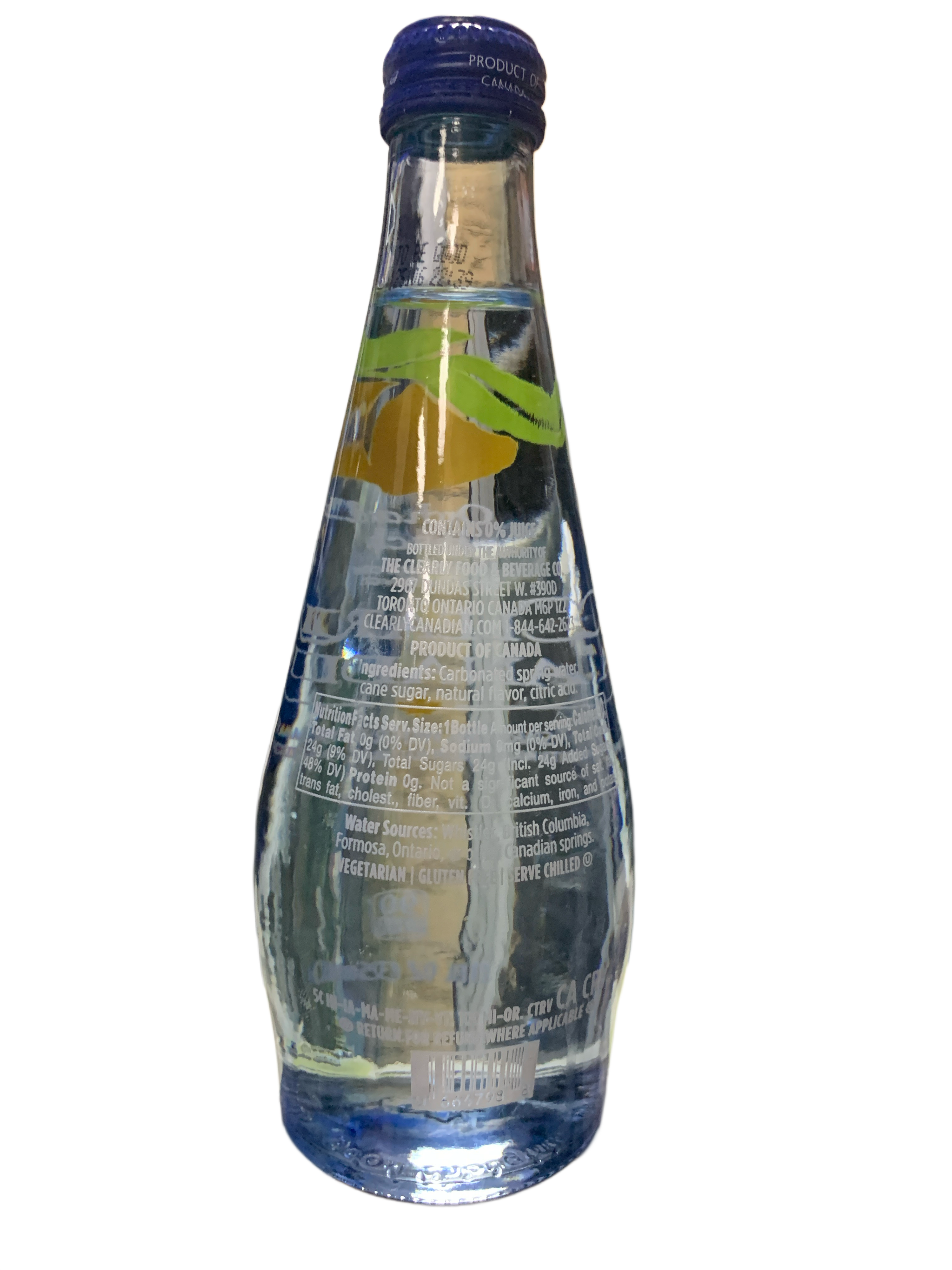Clearly Canadian Orchard Peach Sparkling Water 325ML -Canadian Edition - Case Of 12 - BB:08/25