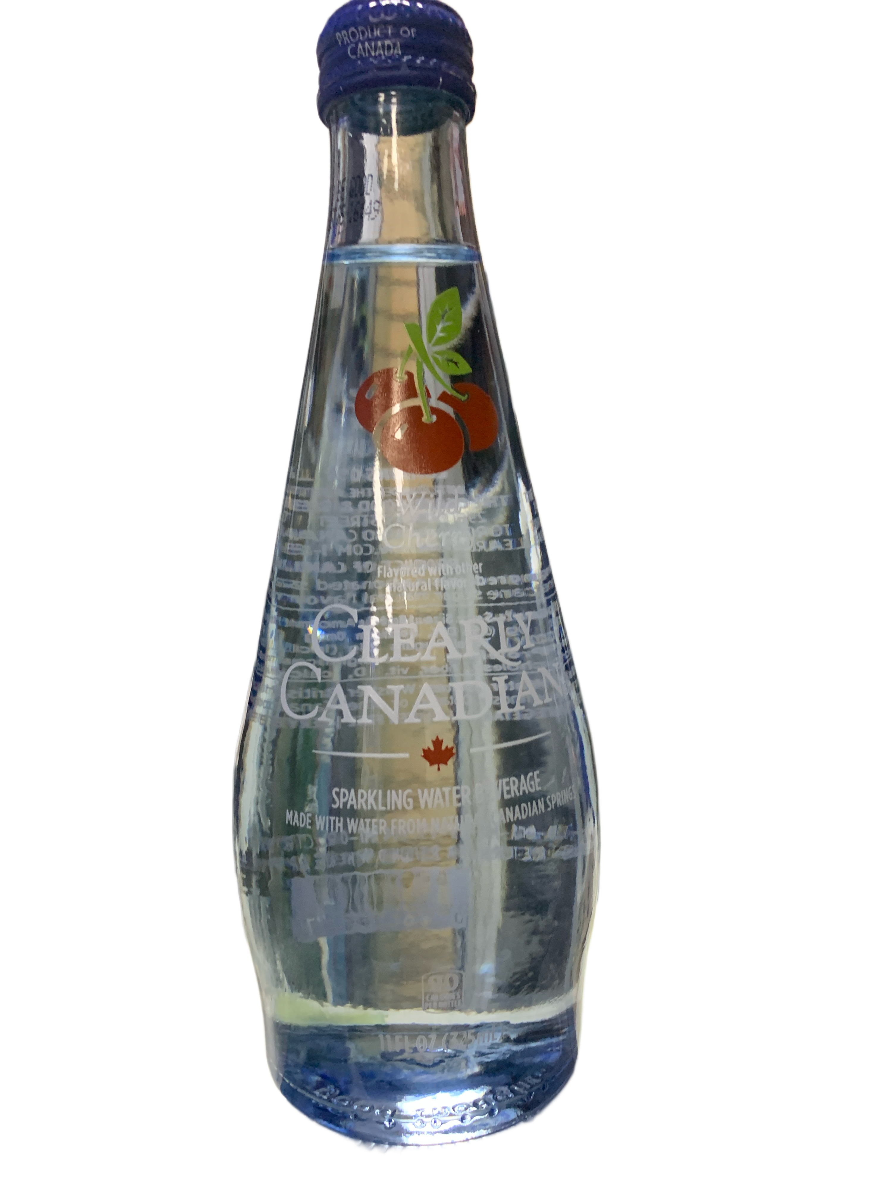 Clearly Canadian Wild Cherry Sparkling Water 325ML -Canadian Edition - Case Of 12 - BB:08/25