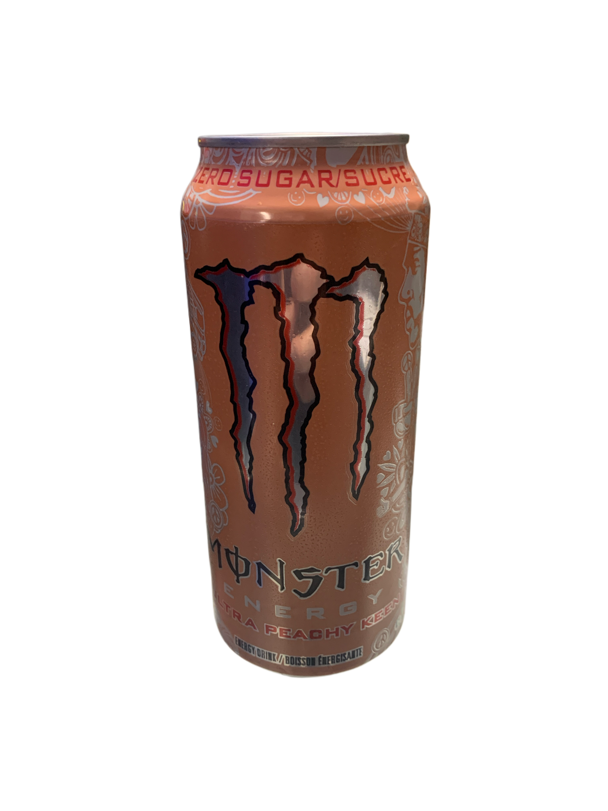 Monster Ultra Peachy Keen Energy Drink 473ML -Canadian Edition - Case Of 12 - BB:03/27 - Extreme Snacks Wholesale