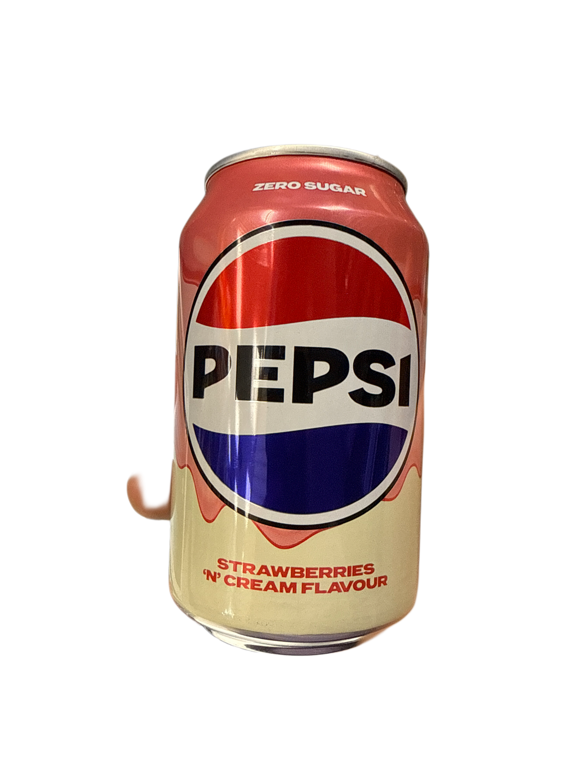 Pepsi Zero Sugar Strawberries & Cream Can 355ML - U.K Edition - Beverage - Case of 12 - BB: 12/25 - Extreme Snacks Wholesale