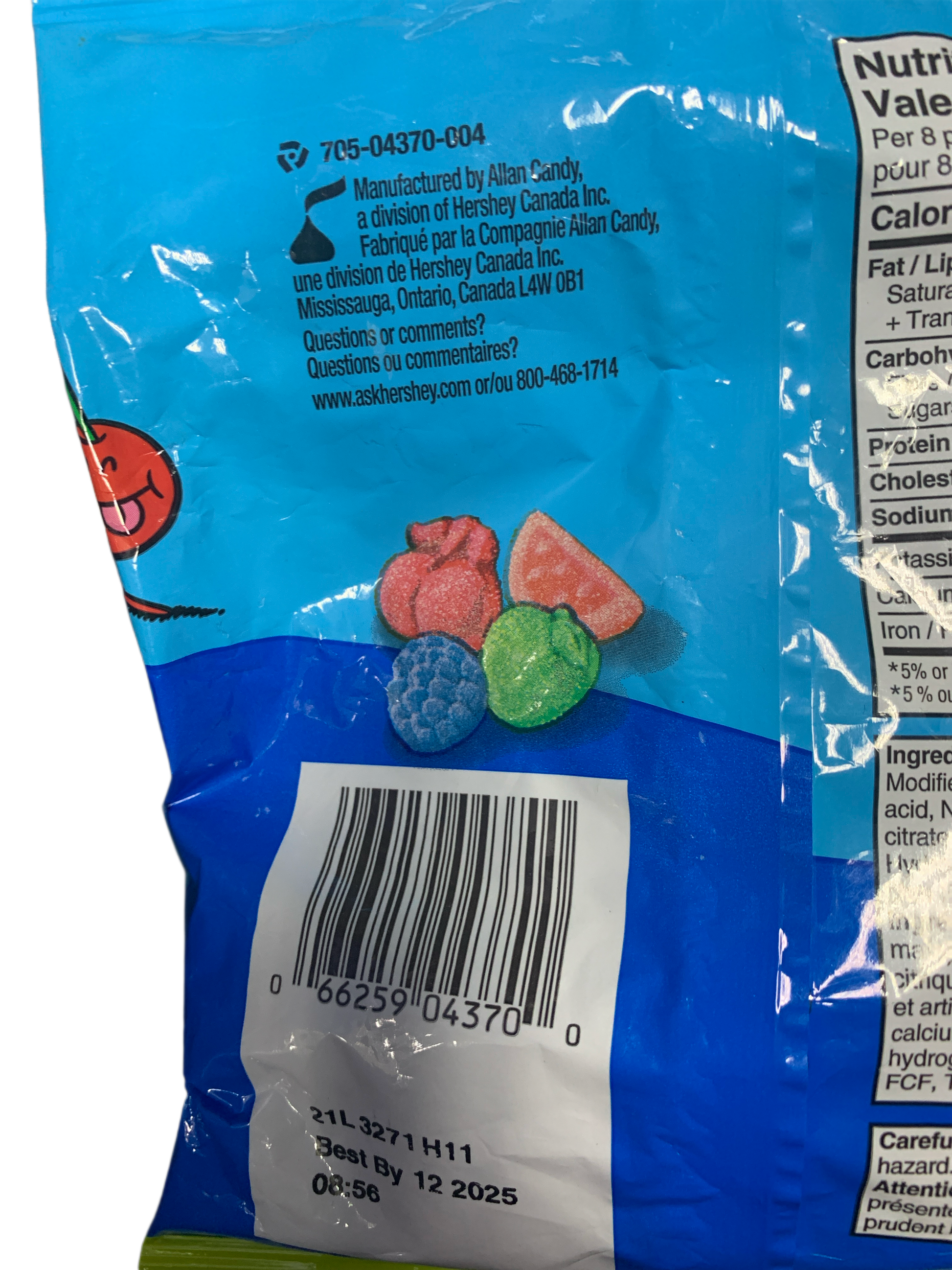 Jolly Rancher Fruity Sours 182G -Canadian Edition - Case Of 12 - BB:12/25 - Extreme Snacks Wholesale