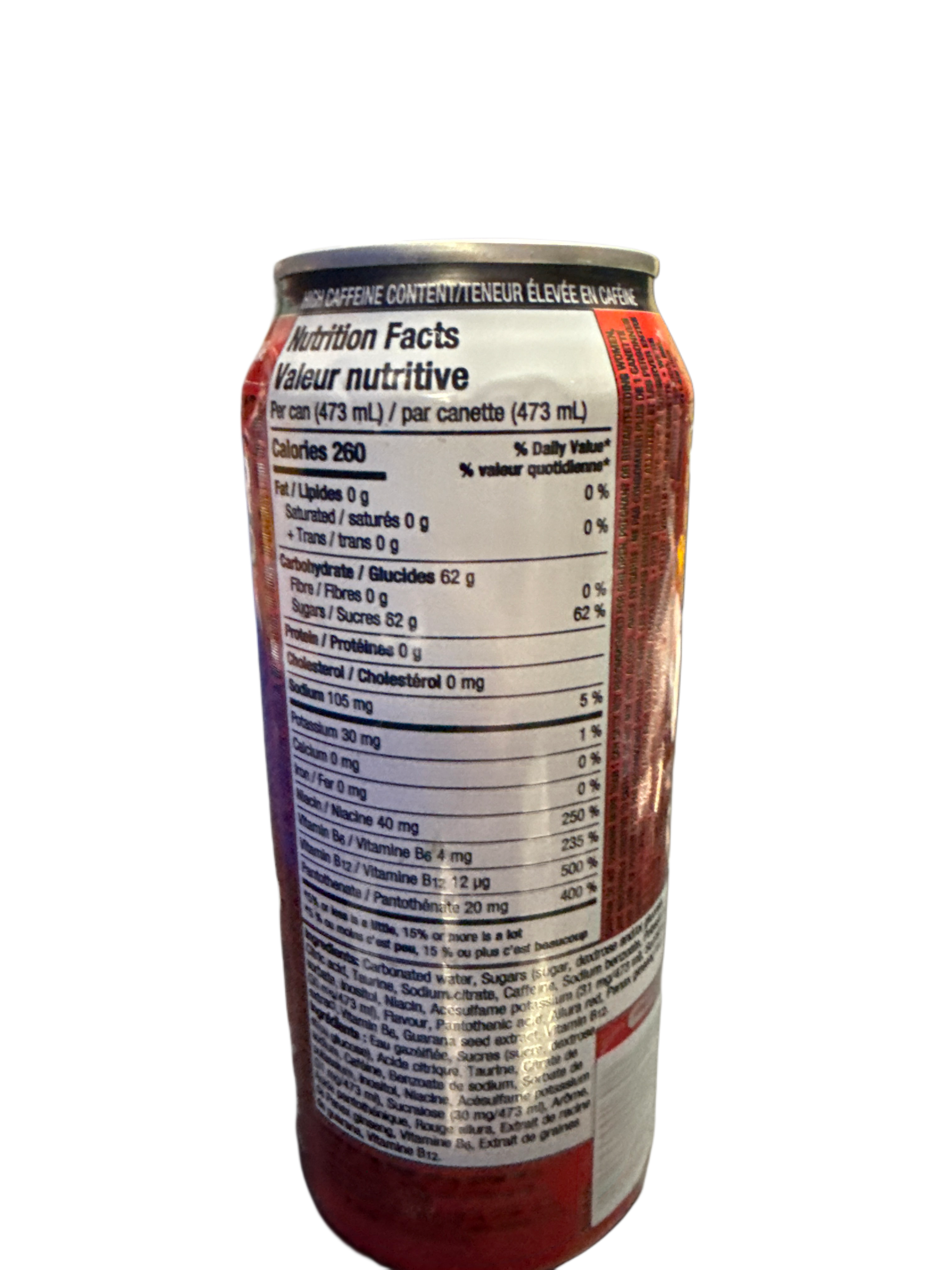 Rockstar Fruit Punch Flavour 473ML -Canadian Edition - Case Of 12 - BB:11/25