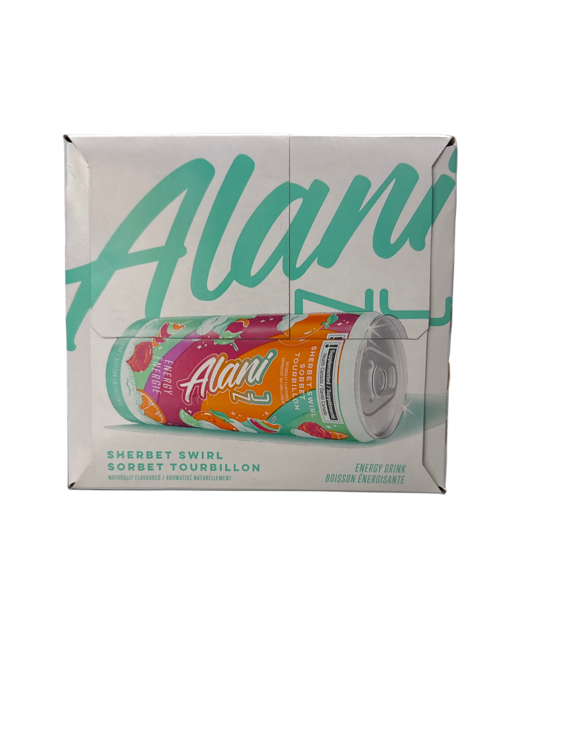 Alani Nu Sherbet Swirl Sorbet Energy Drink 355ML- Canada Edition - Beverage - Case of 12 - BB: 03/27 - Extreme Snacks Wholesale