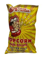 Krazy Krunch Popcorn Butter Salt 135G - Canada Edition - Popcorn - Case of 12 - BB: August 28/25 - Extreme Snacks Wholesale