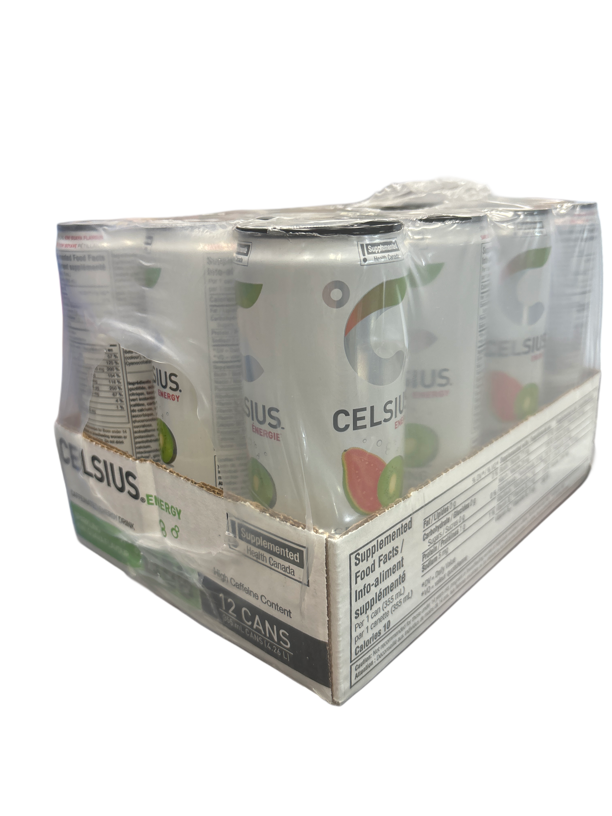 Celsius Sparkling Kiwi Guava Energy Drink 355ML - Canadian Edition - Beverage - Case of 12 - BB: 10/25 - Extreme Snacks Wholesale
