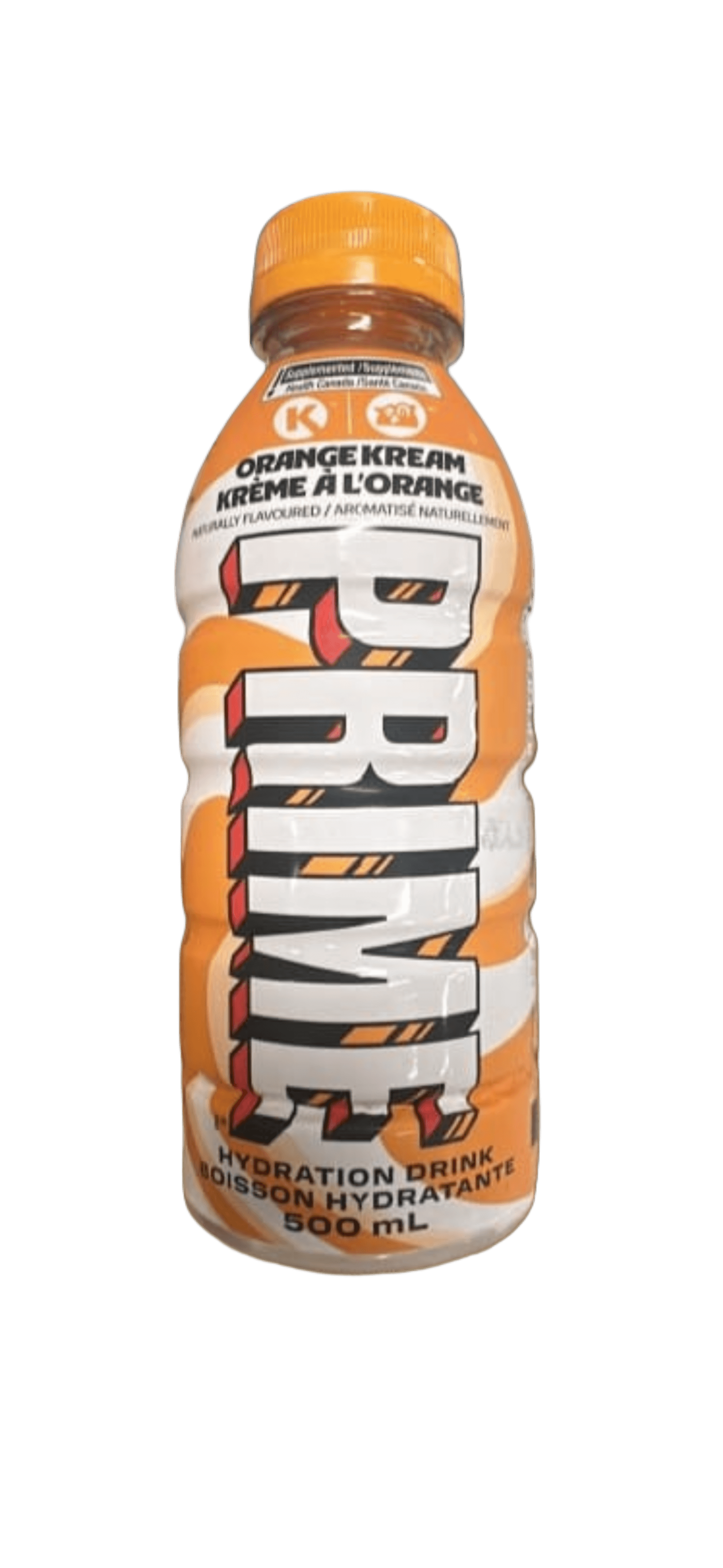 Prime Hydration Drink Orange Kream 500ML - Circle K Exclusive - Canada Edition - Beverage - Case of 12 - BB: N/A