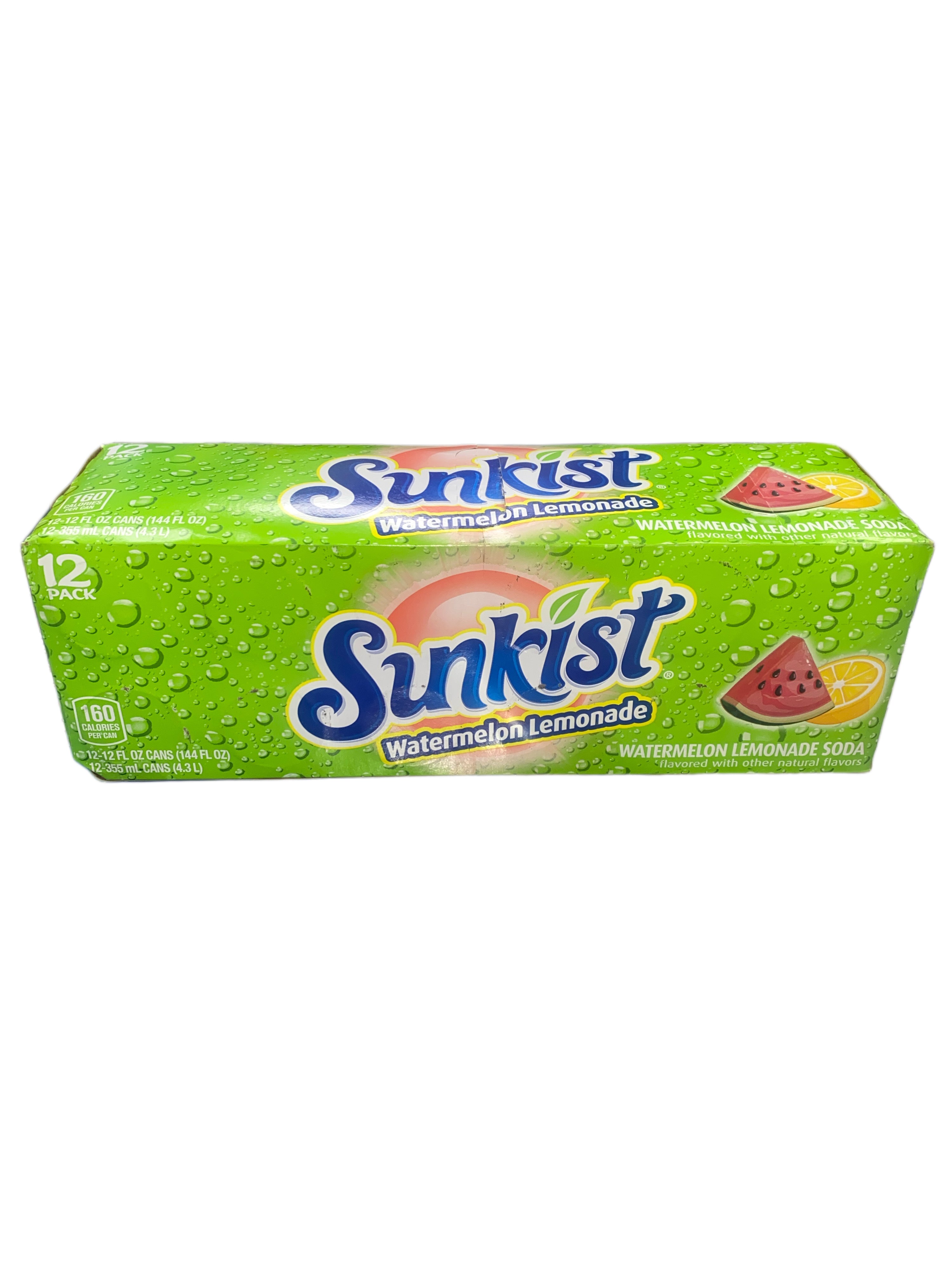 Sunkist Watermelon Lemonade Can 355ML - U.S Edition - Beverage - Case of 12 - BB: N/A - Extreme Snacks Wholesale
