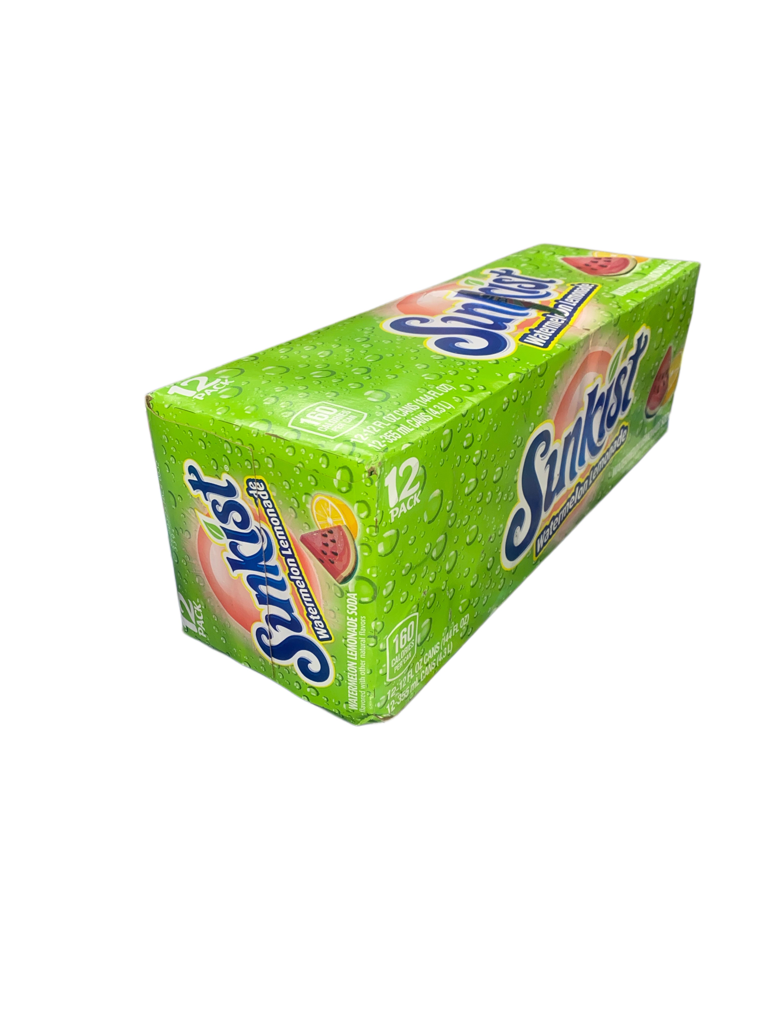 Sunkist Watermelon Lemonade Can 355ML - U.S Edition - Beverage - Case of 12 - BB: N/A - Extreme Snacks Wholesale