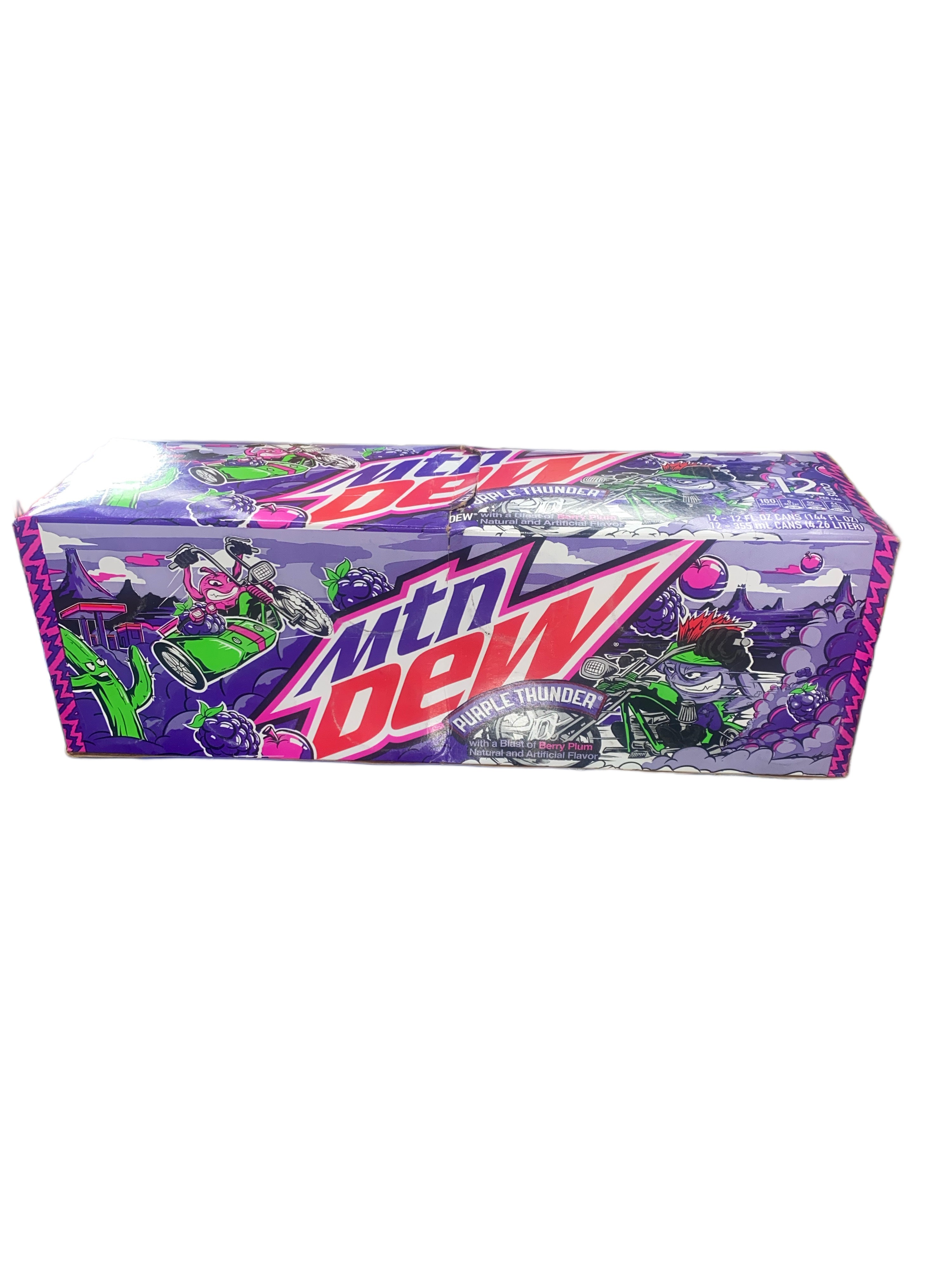 Mountain Dew Purple Thunder Can 355ML - U.S Edition - Beverage - Case of 12 - BB: N/A - Extreme Snacks Wholesale