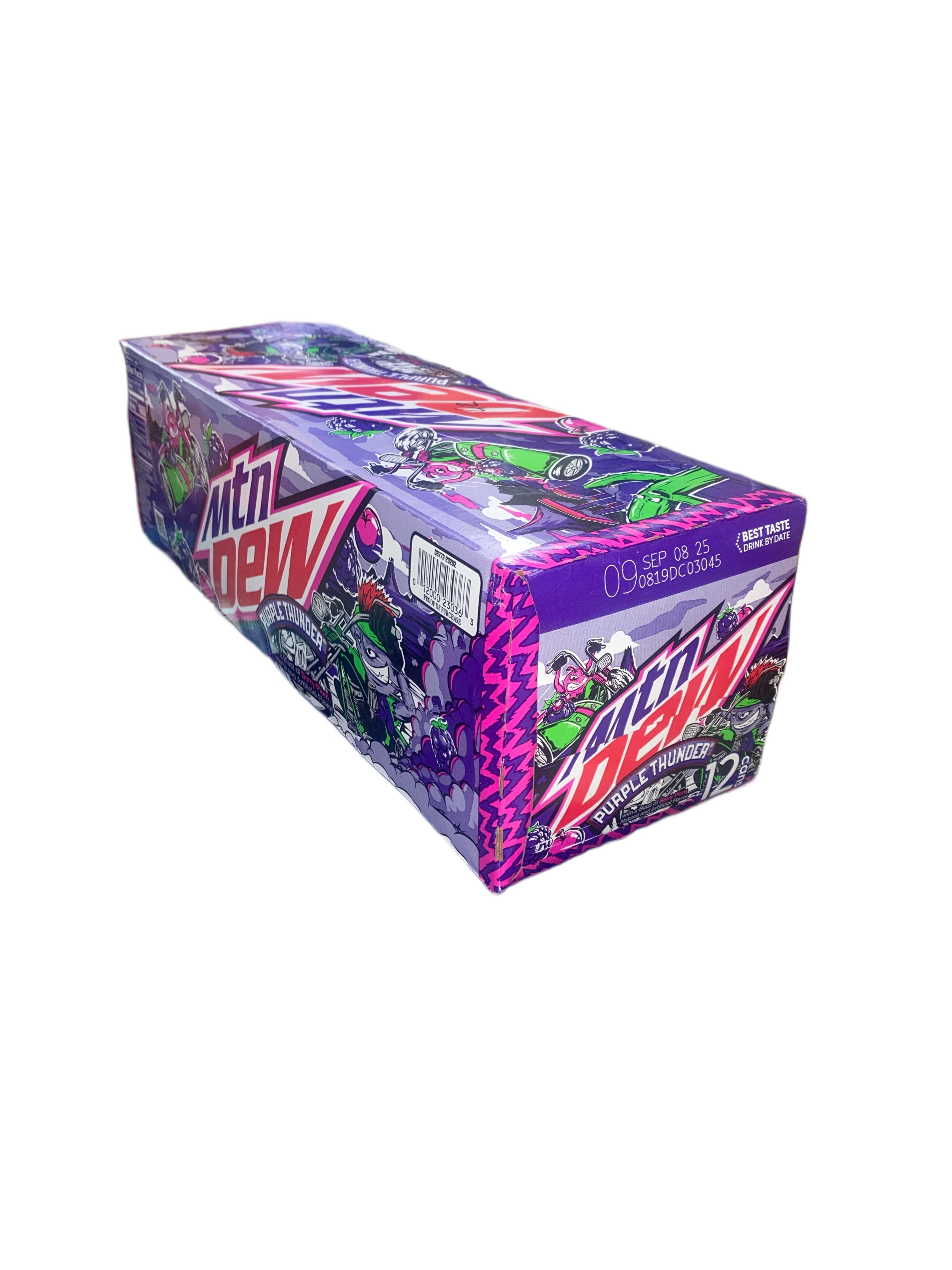 Mountain Dew Purple Thunder Can 355ML - U.S Edition - Beverage - Case of 12 - BB: N/A - Extreme Snacks Wholesale