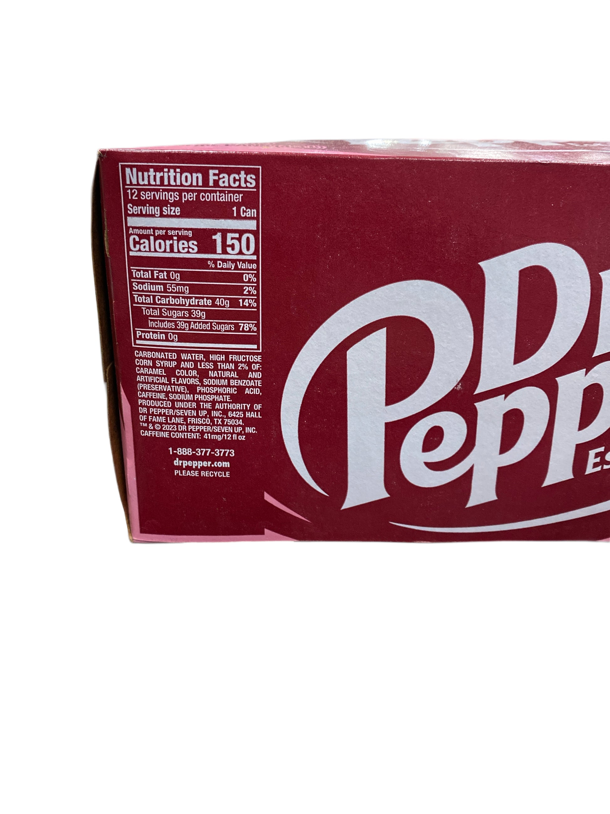 Dr. Pepper Strawberries & Cream Pop Can 355ML - U.S Edition - Beverage - Case of 12 - BB: N/A - Extreme Snacks Wholesale