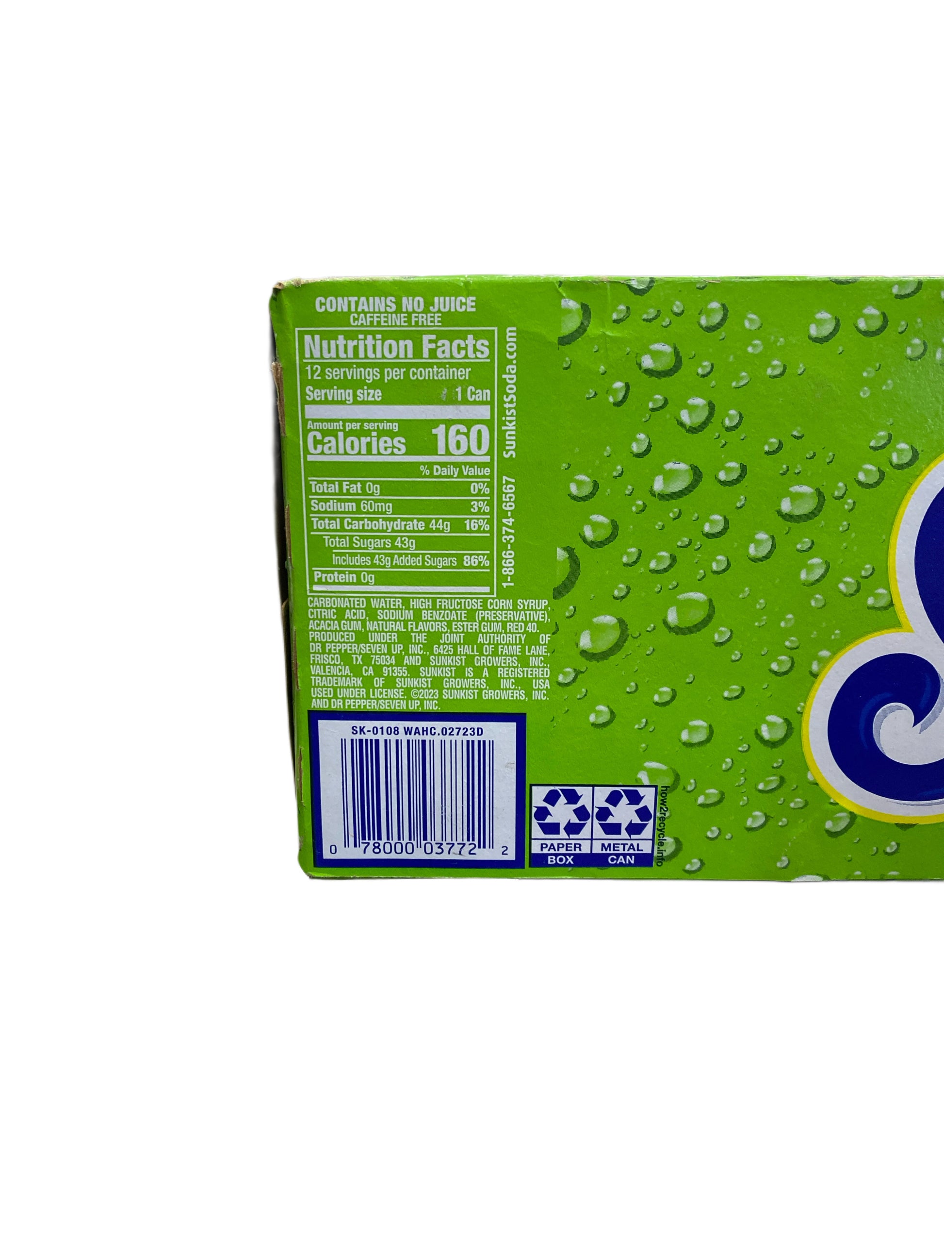 Sunkist Watermelon Lemonade Can 355ML - U.S Edition - Beverage - Case of 12 - BB: N/A - Extreme Snacks Wholesale
