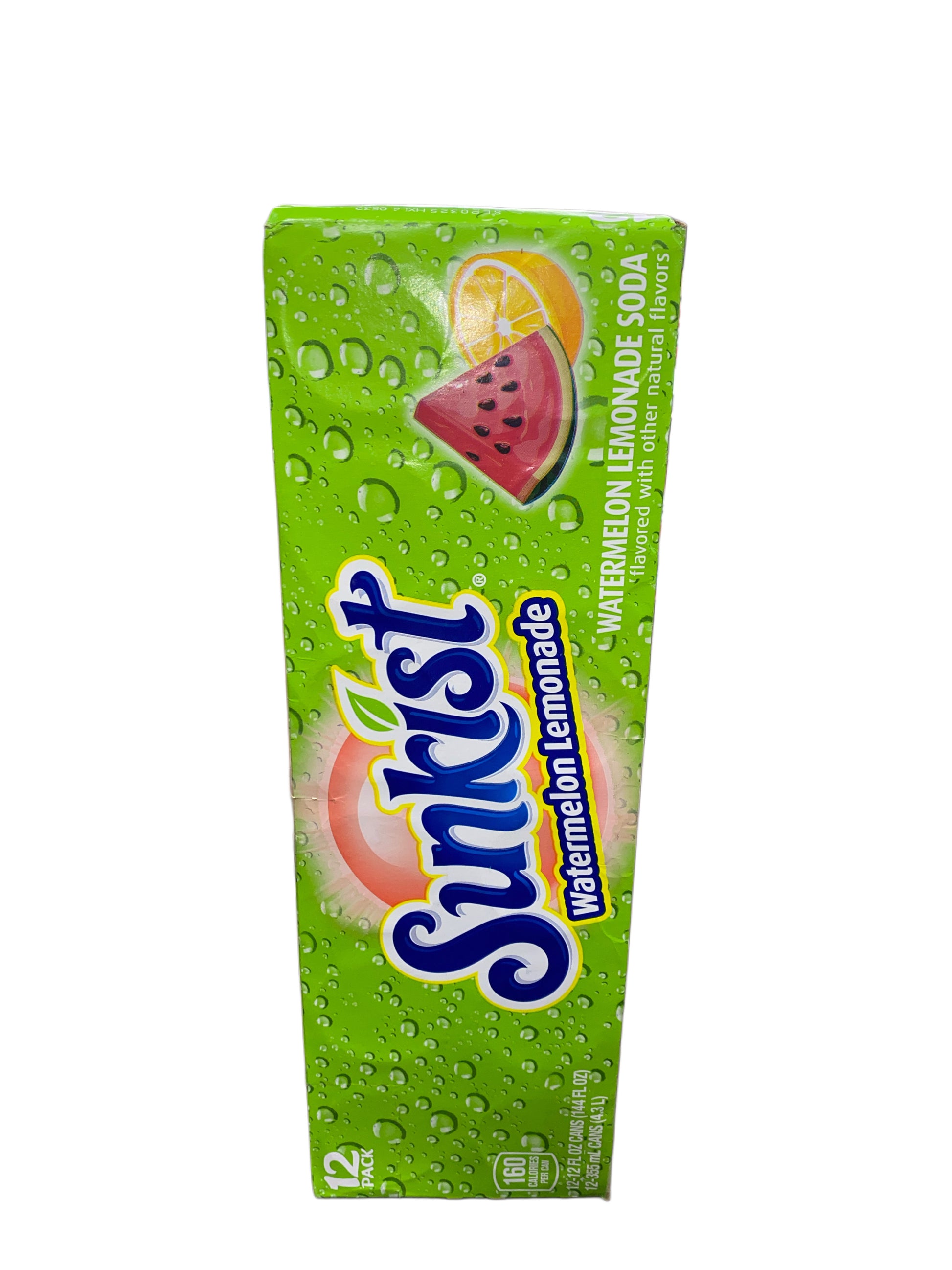 Sunkist Watermelon Lemonade Can 355ML - U.S Edition - Beverage - Case of 12 - BB: N/A - Extreme Snacks Wholesale