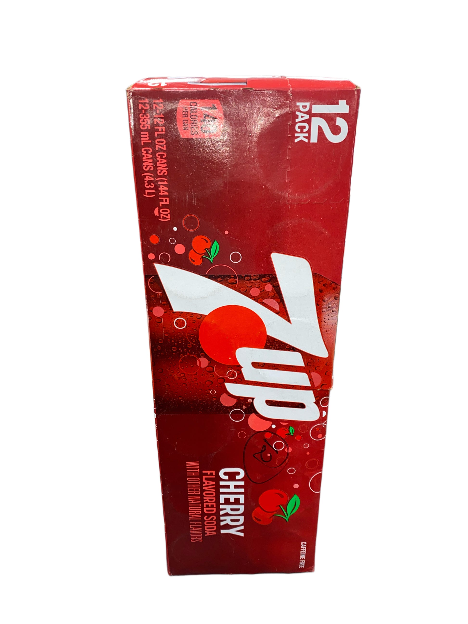 7UP Cherry Can 355ML - U.S Edition - Beverage - Case of 12 - BB: N/A - Extreme Snacks Wholesale